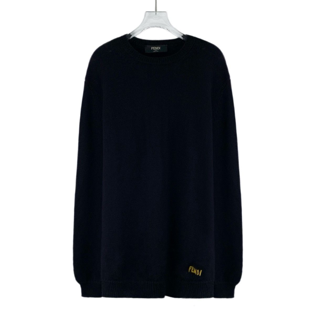 Fendi Fendi Little Eyes Intarsia Long Sleeve Knit Sweater K26WX Size US M / EU 48-50 / 2 - 2 Thumbnail