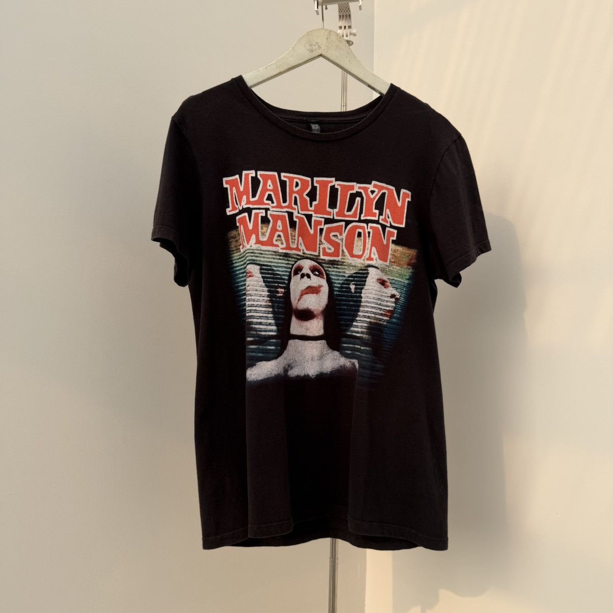Band Tees Marlyn manson - trashed distressed faded Size US M / EU 48-50 / 2 - 1 Thumbnail