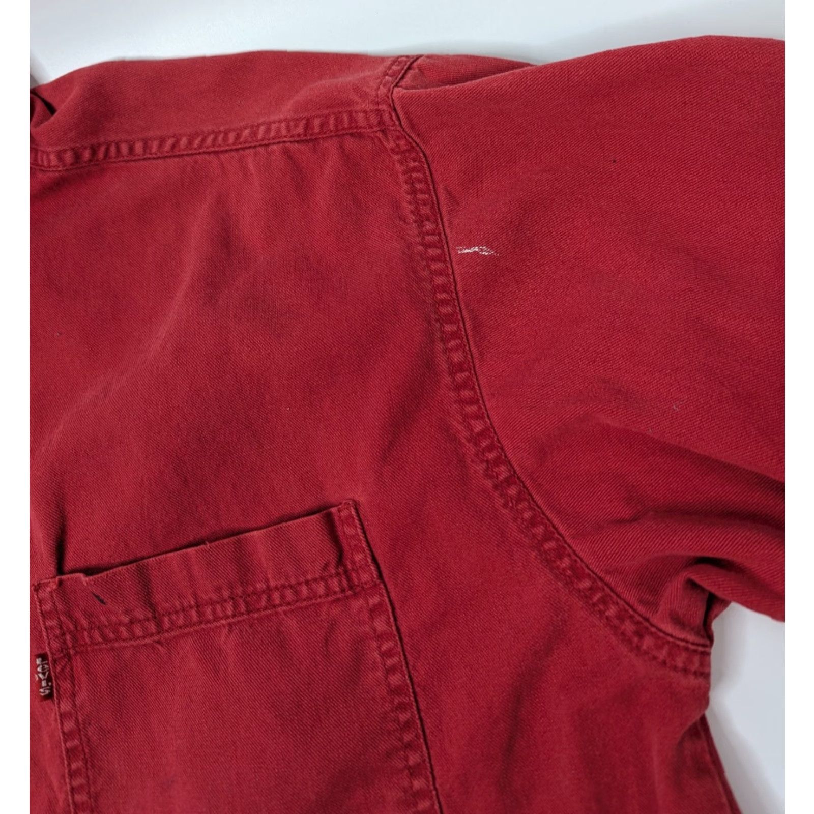 Levi's VINTAGE Levi’s Shirt Button-Up Denim Red 90s Long Sleeve Size L Mens Size US L / EU 52-54 / 3 - 4 Thumbnail