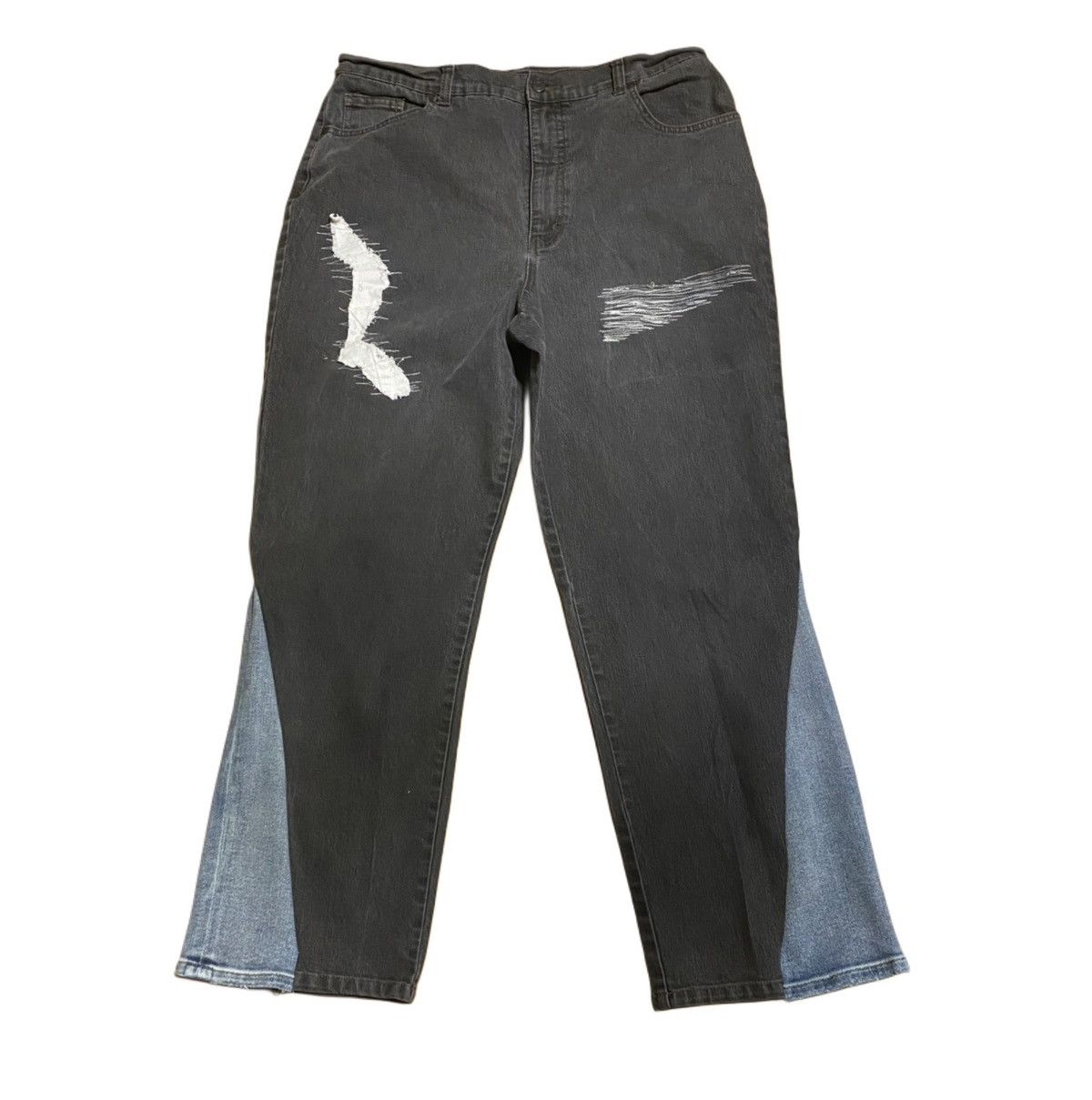 Japanese Brand Darted flared jeans Size US 34 / EU 50 - 1 Thumbnail