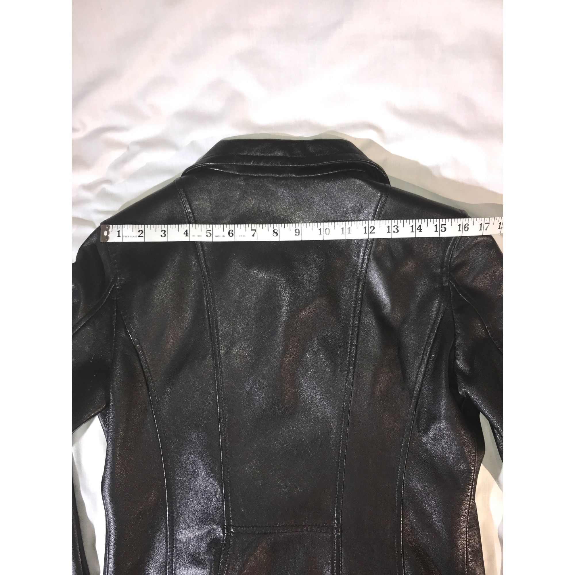 Vintage WINLIT New York Women's Black Full Zip Leather Moto Jacket Size S / US 4 / IT 40 - 7 Thumbnail