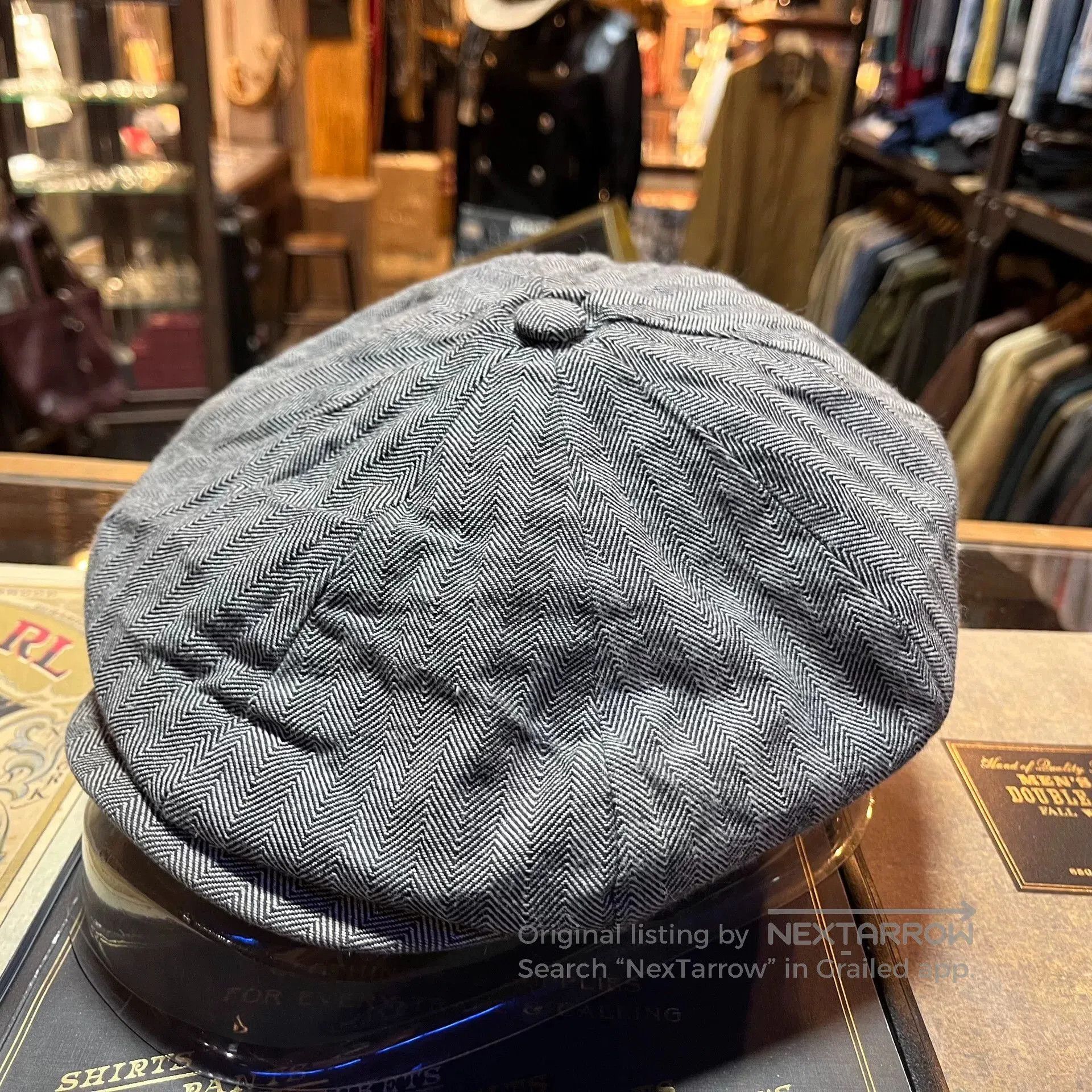 RRL Ralph Lauren RRL Herringbone Newsboy Cap. Size ONE SIZE - 3 Thumbnail