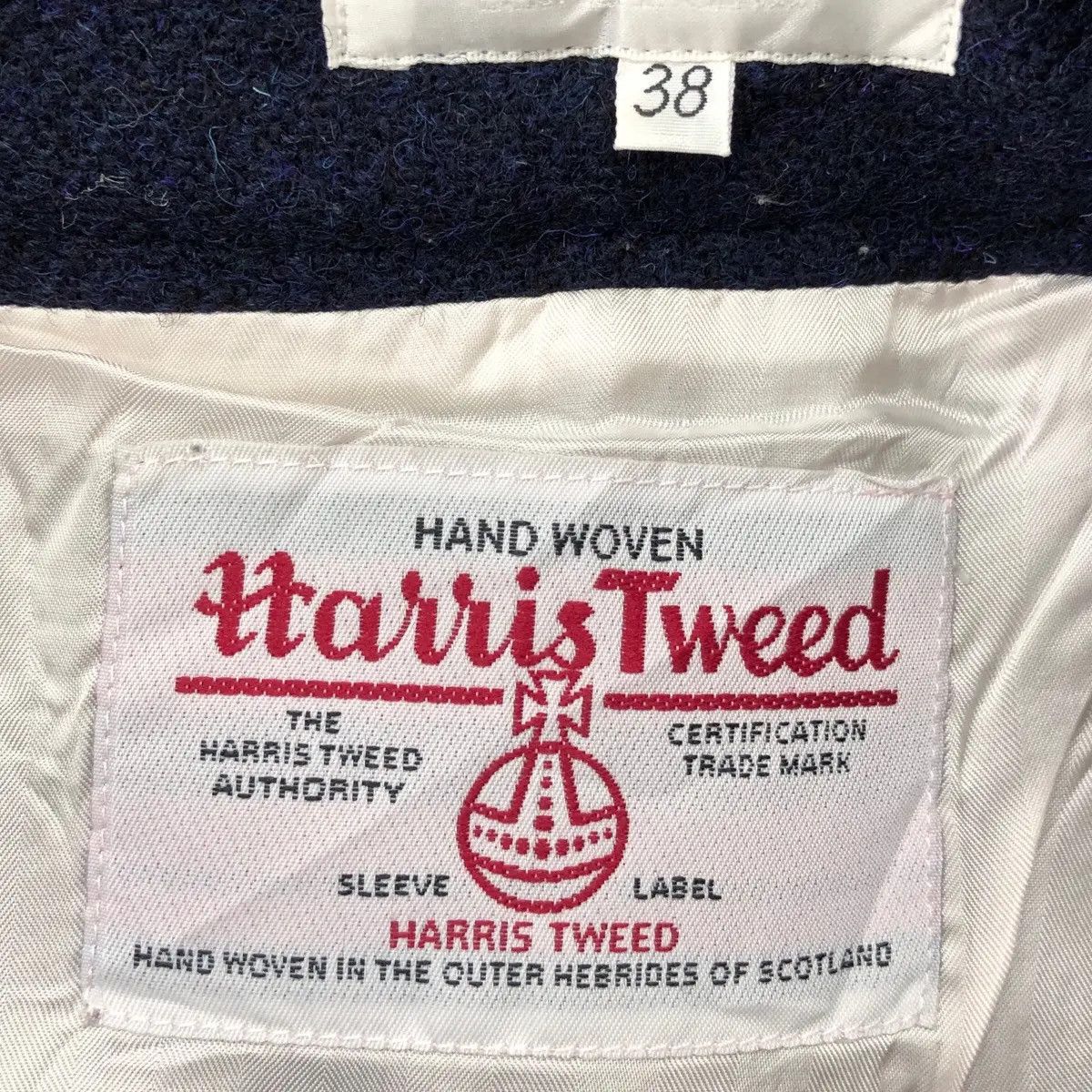 Harris Tweed Vtg HARRIS TWEEED Hand Woven A-Line Wrap Mini Skirt Pencil Size 28" / US 6 / IT 42 - 4 Thumbnail