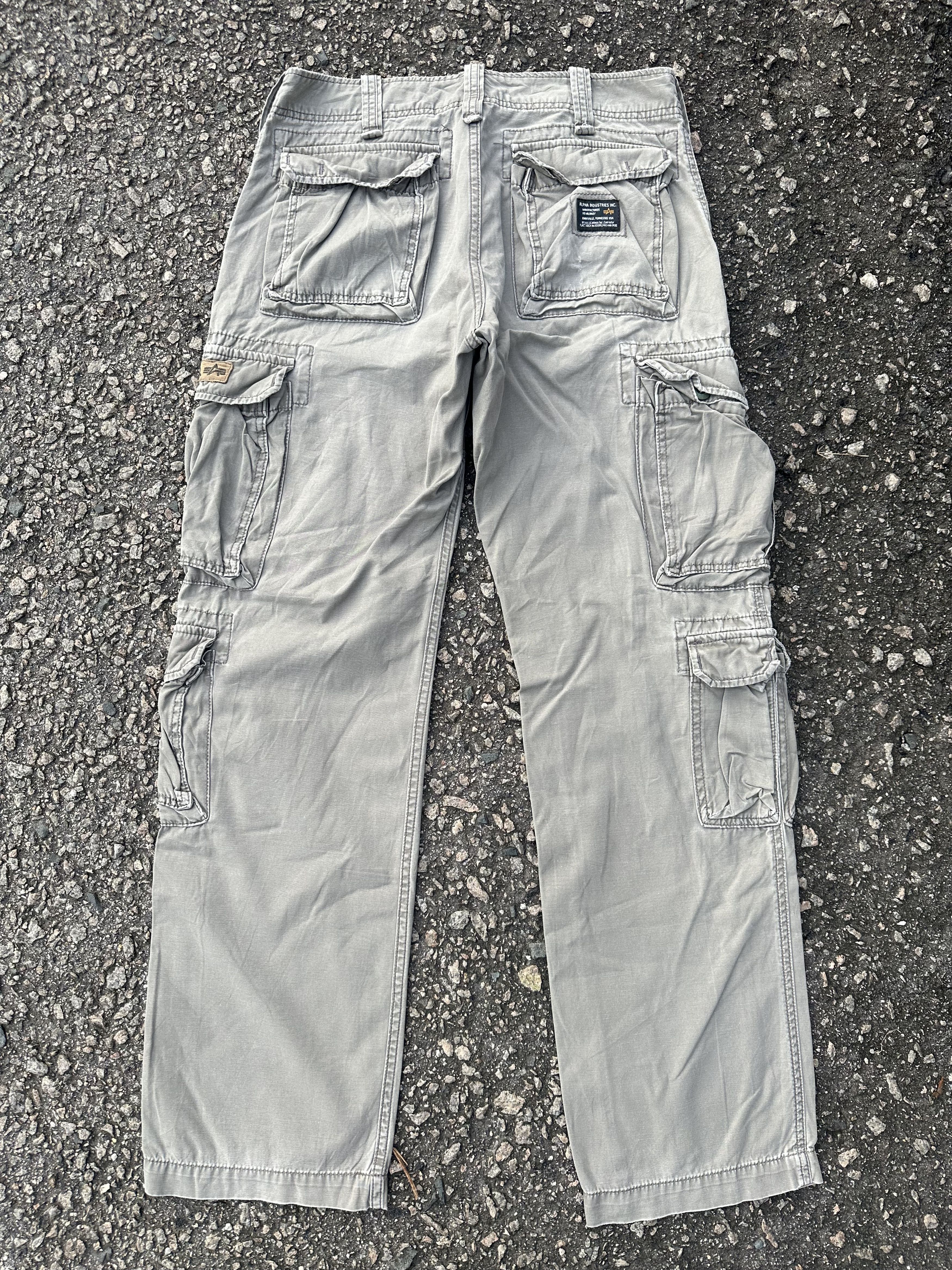 Alpha Industries CARGO PANTS ALPHA INDUSTRIES VINTAGE JAPANESE BRANDED Size US 31 - 3 Thumbnail