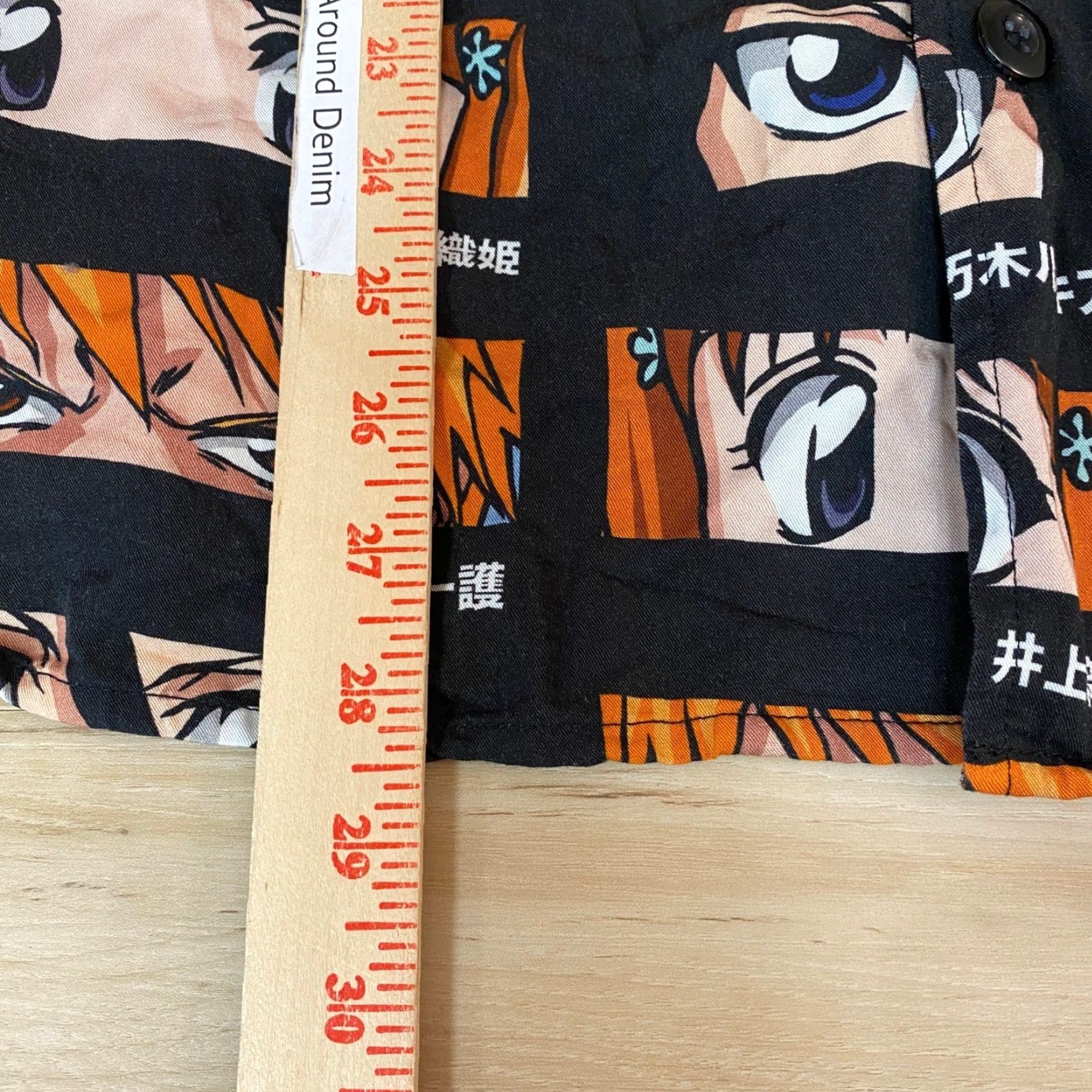 Hypland HYPLAND Bleach Anime Shirt Button Up Mens XL Ichigo Rukia Size US XL / EU 56 / 4 - 7 Thumbnail