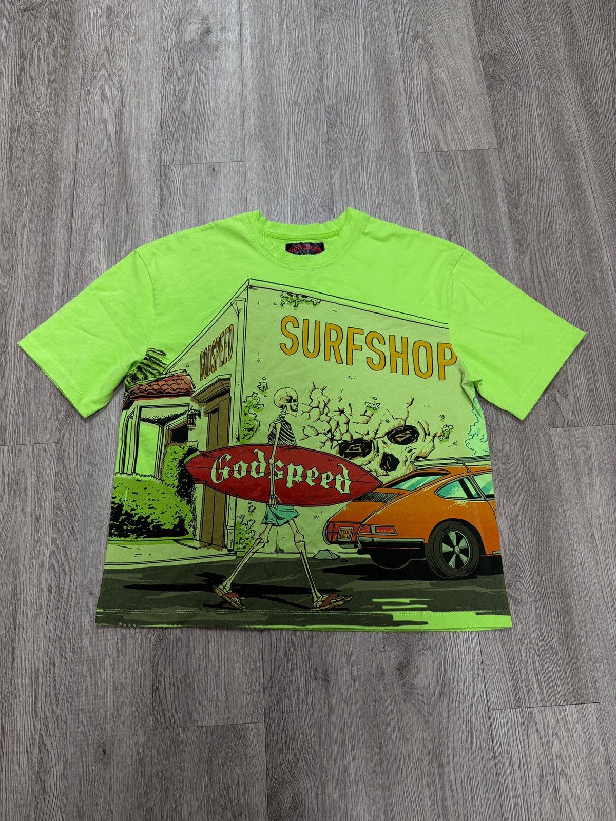 Godspeed Godspeed Surf Shop Lime Tee Size US XL / EU 56 / 4 - 1 Thumbnail