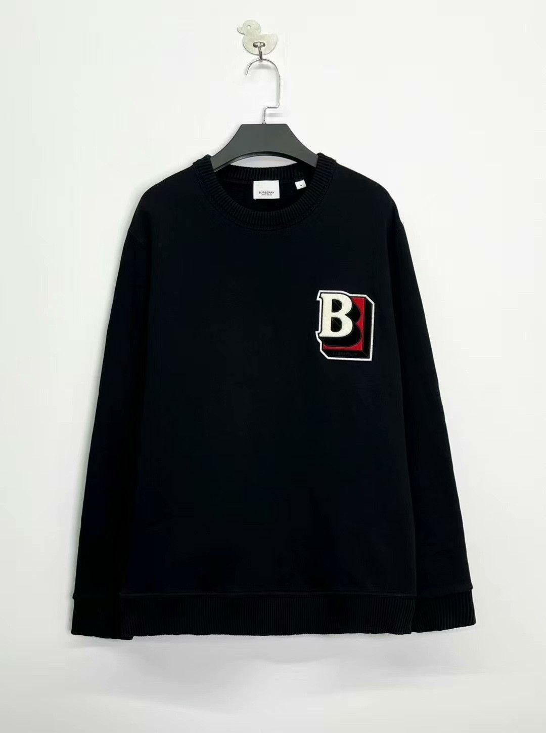 Burberry burberry black embroidered logo sweatshirt Size US M / EU 48-50 / 2 - 1 Thumbnail