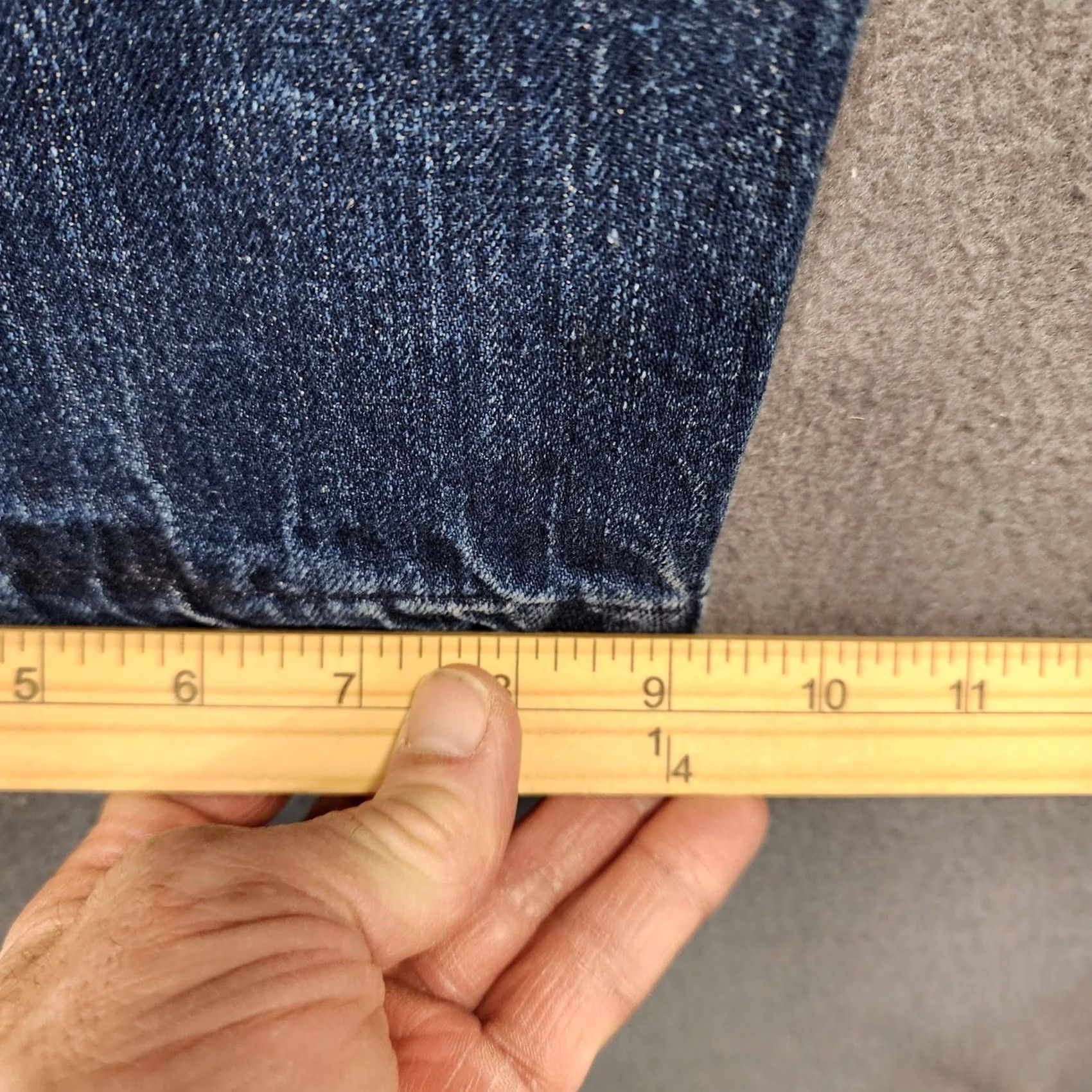 Denime Rogan Jeans Denim Distressed Button Fly 34x26 100% Cotton Jeans Mens Regular Blue Distressed, Button Fly, 34x26, Rogan Jeans Size US 34 / EU 50 - 7 Thumbnail