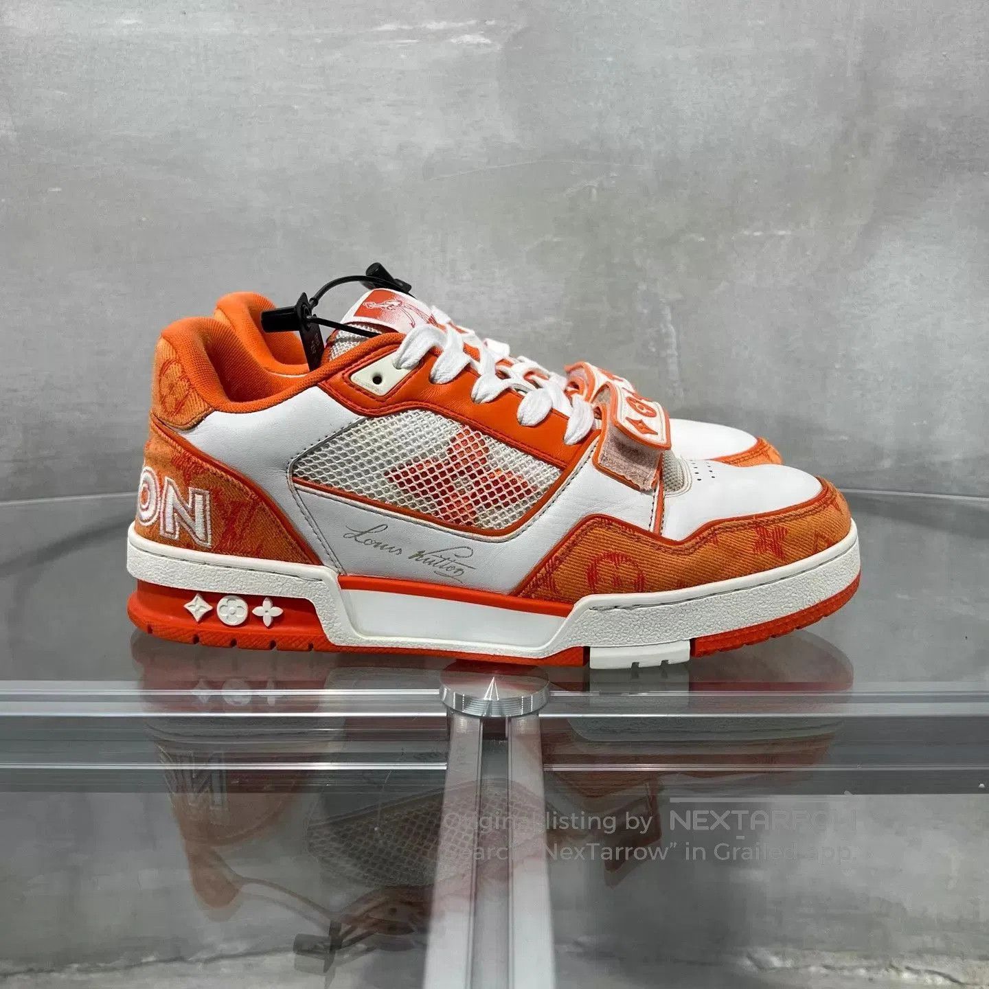 Louis Vuitton Orange Lowtop Sneakers Size 7. Size US 7 / EU 40 - 4 Thumbnail