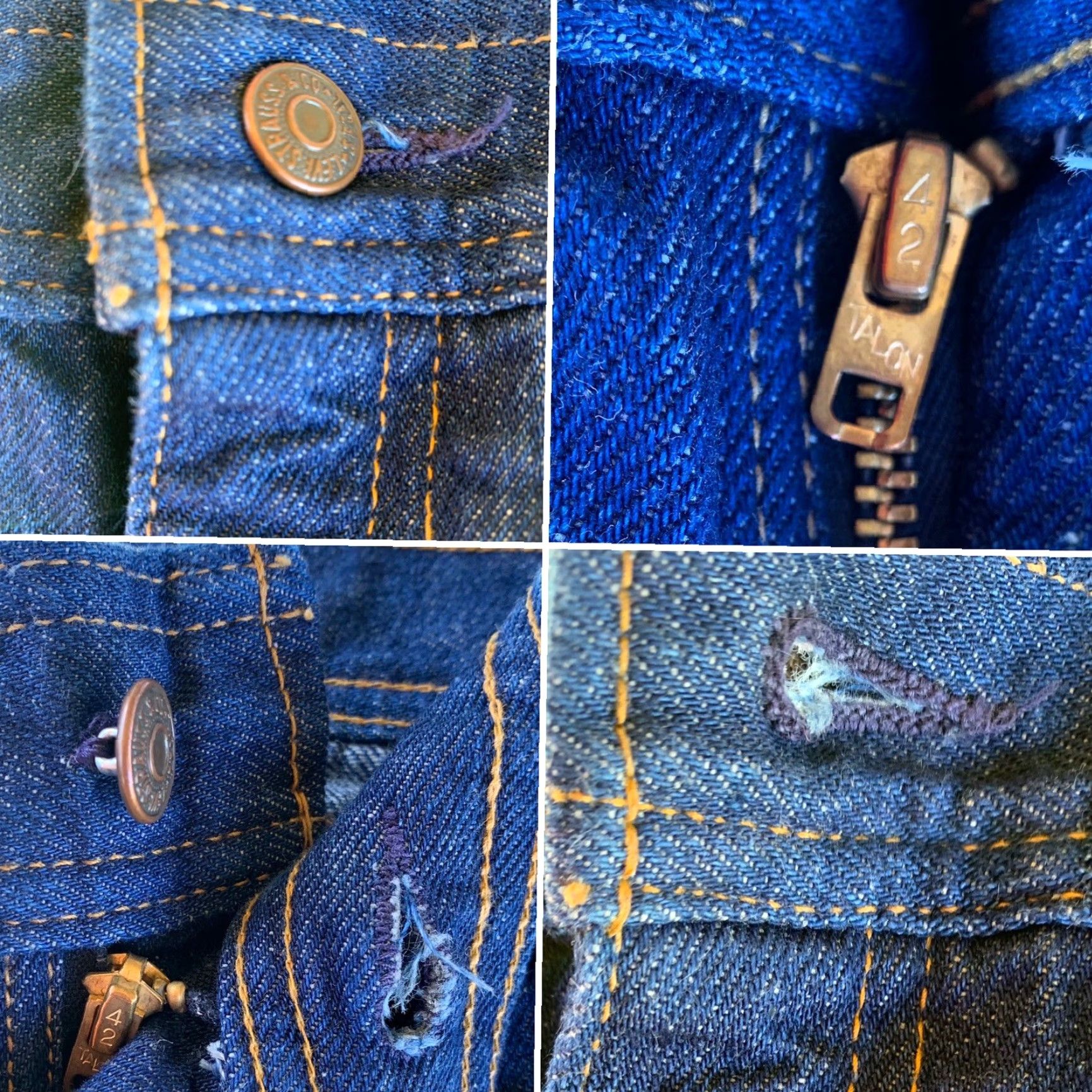 Levi's VINTAGE Levi’s Jeans High Waist 1970s 80s 70s Talon 42 Zipper Size 10 27” Waist Blue Denim Size 32" / US 10 / IT 46 - 6 Thumbnail