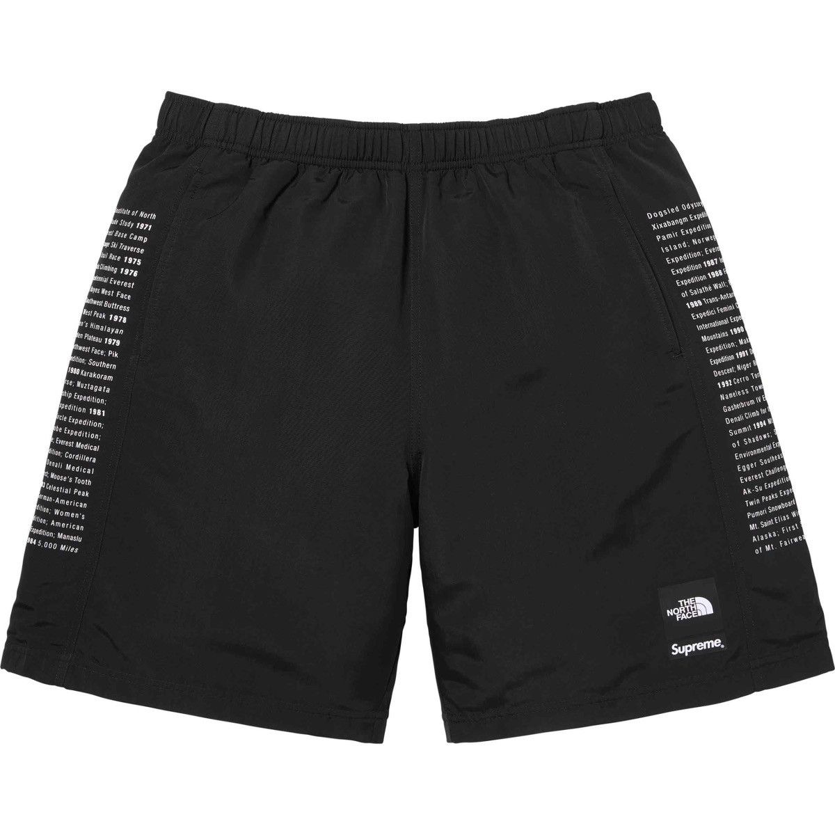 Image of Supreme The North Face Nylon Short in Black, Men's (Size 36)