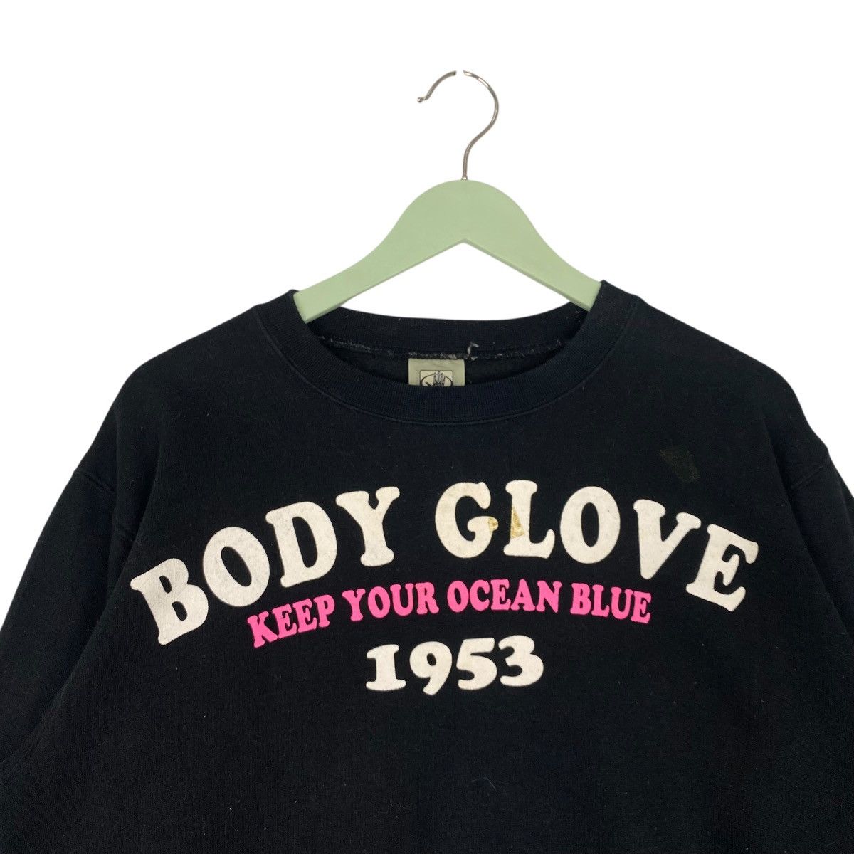 Vintage Vintage Body Glove Sweatshirt Crewneck Black Pullover Size M Size M / US 6-8 / IT 42-44 - 4 Thumbnail