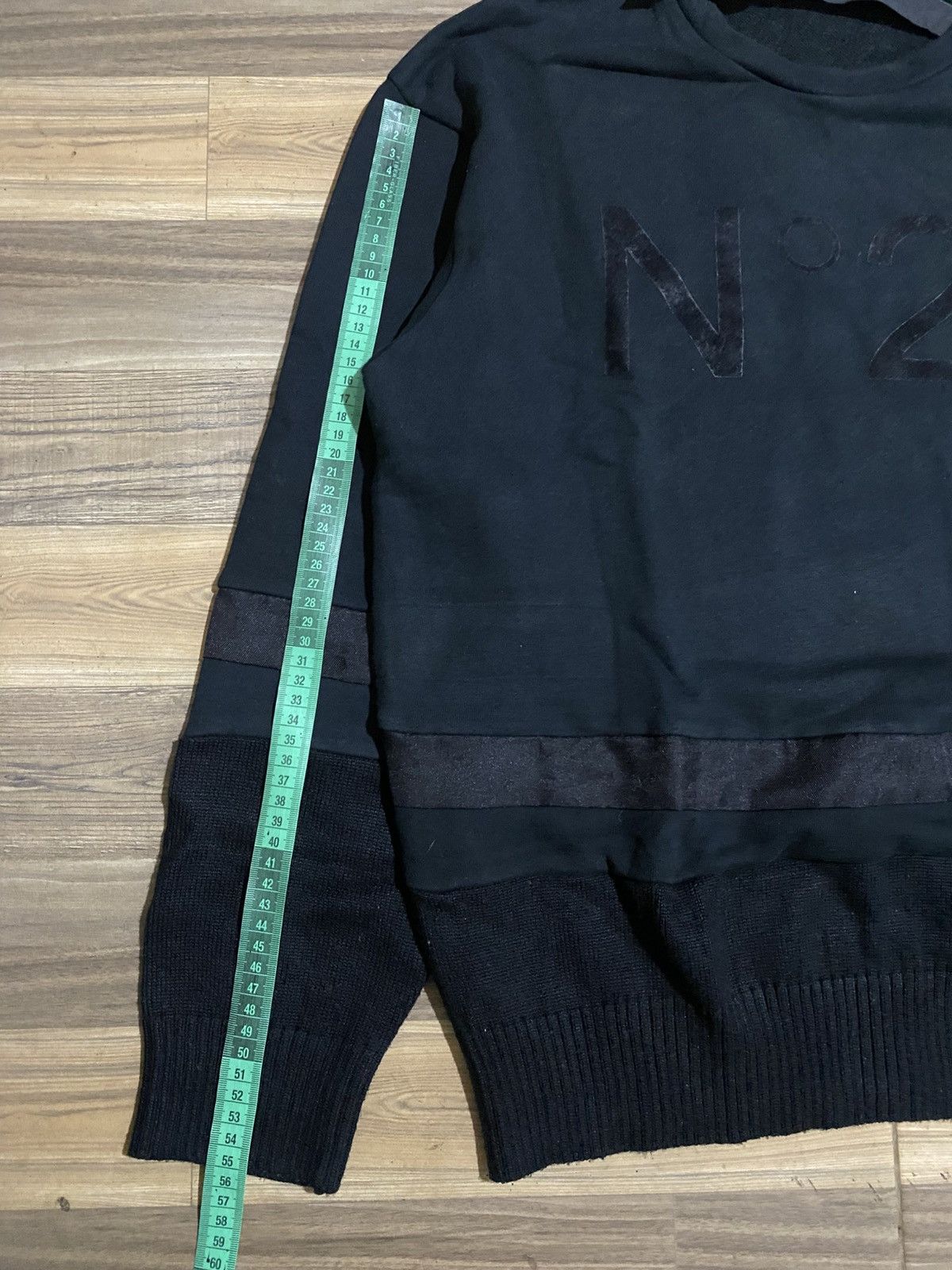 Alessandro Dell'acqua × N21 ALESSANDRO DELL’ACQUA N21 SWEATSHIRT BLACK ON BLACK UNISEX Size US L / EU 52-54 / 3 - 10 Thumbnail