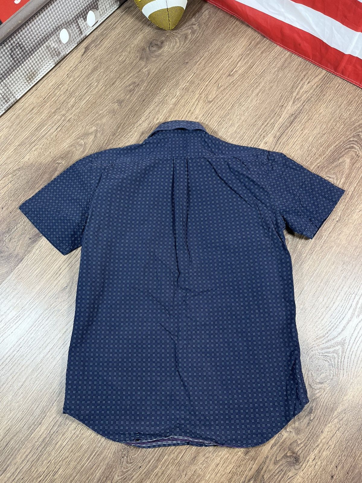 Yves Saint Laurent Vintage Yves Saint Laurent Navy Cotton Shirt Size US M / EU 48-50 / 2 - 9 Thumbnail