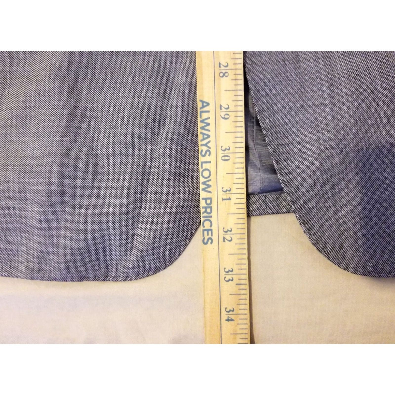 Brooks Brothers Mens Brooks Brothers Wool Blazer 44R Grey Sports Jacket Size 44R - 6 Thumbnail