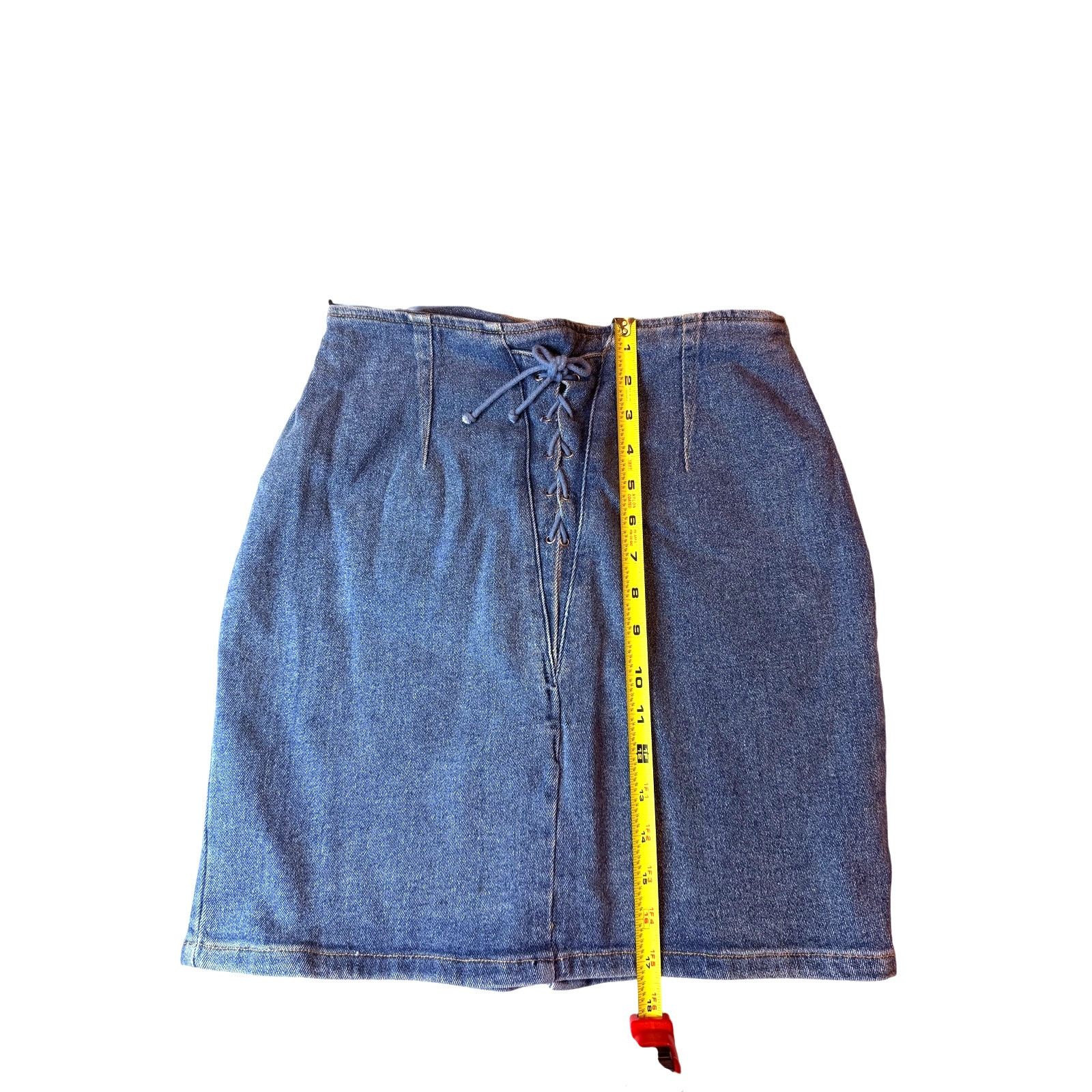 Vintage Rare Vintage 80s 90s Vertigo High Waisted Skirt Denim Set Size M / US 6-8 / IT 42-44 - 9 Thumbnail