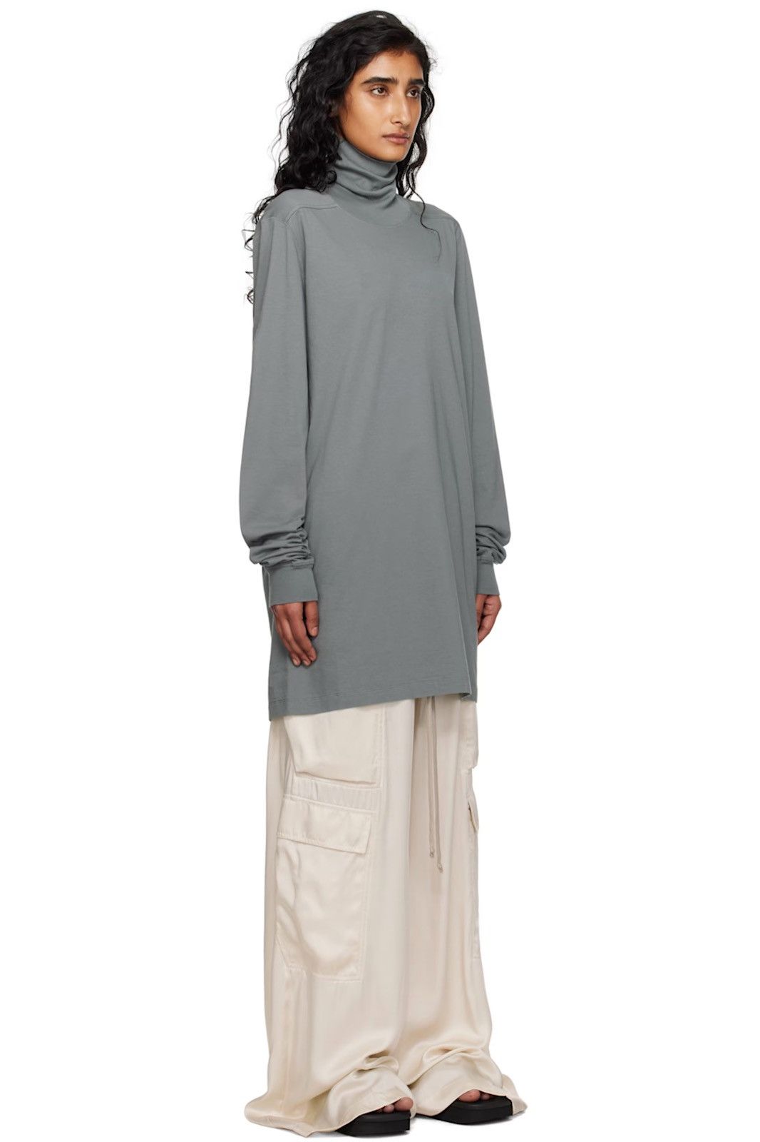 Rick Owens Gray Concordians Surf Turtleneck Size US XXL / EU 58 / 5 - 1 Thumbnail