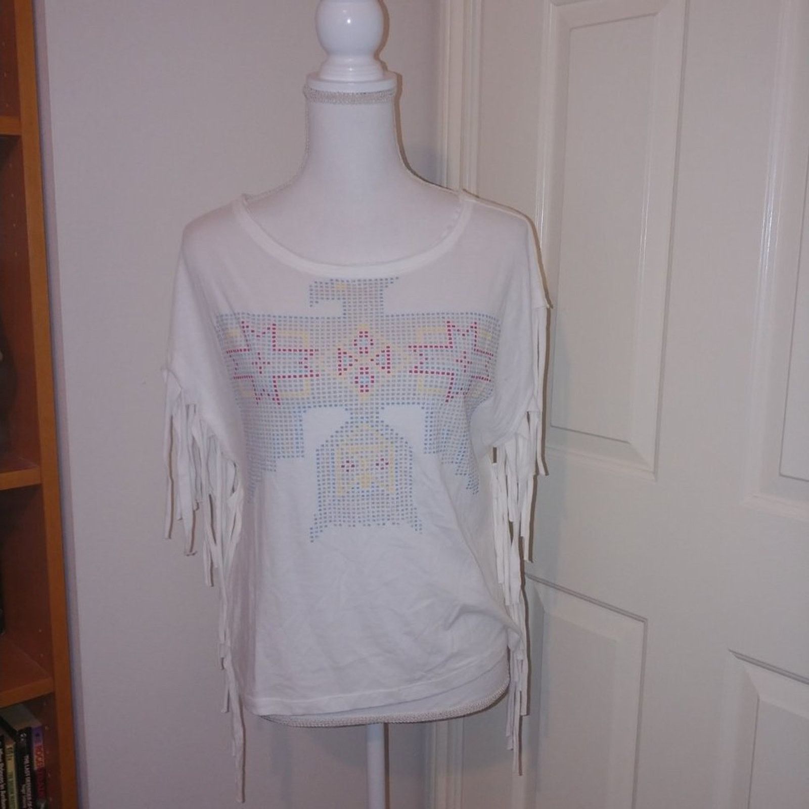 Other Moral Fiber Fringe Aztec Phoenix Short Sleeve Top Medium Size M / US 6-8 / IT 42-44 - 1 Thumbnail