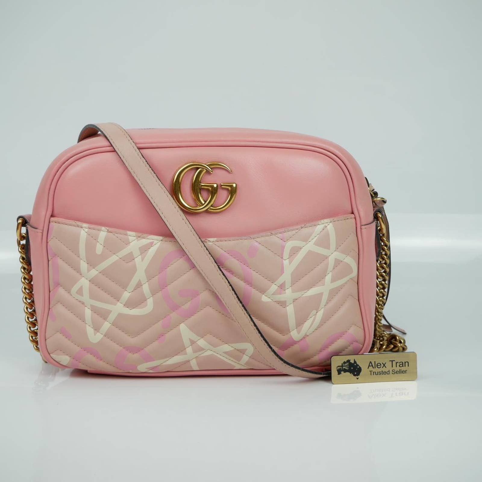 Gucci matelasse ghost marmont bag