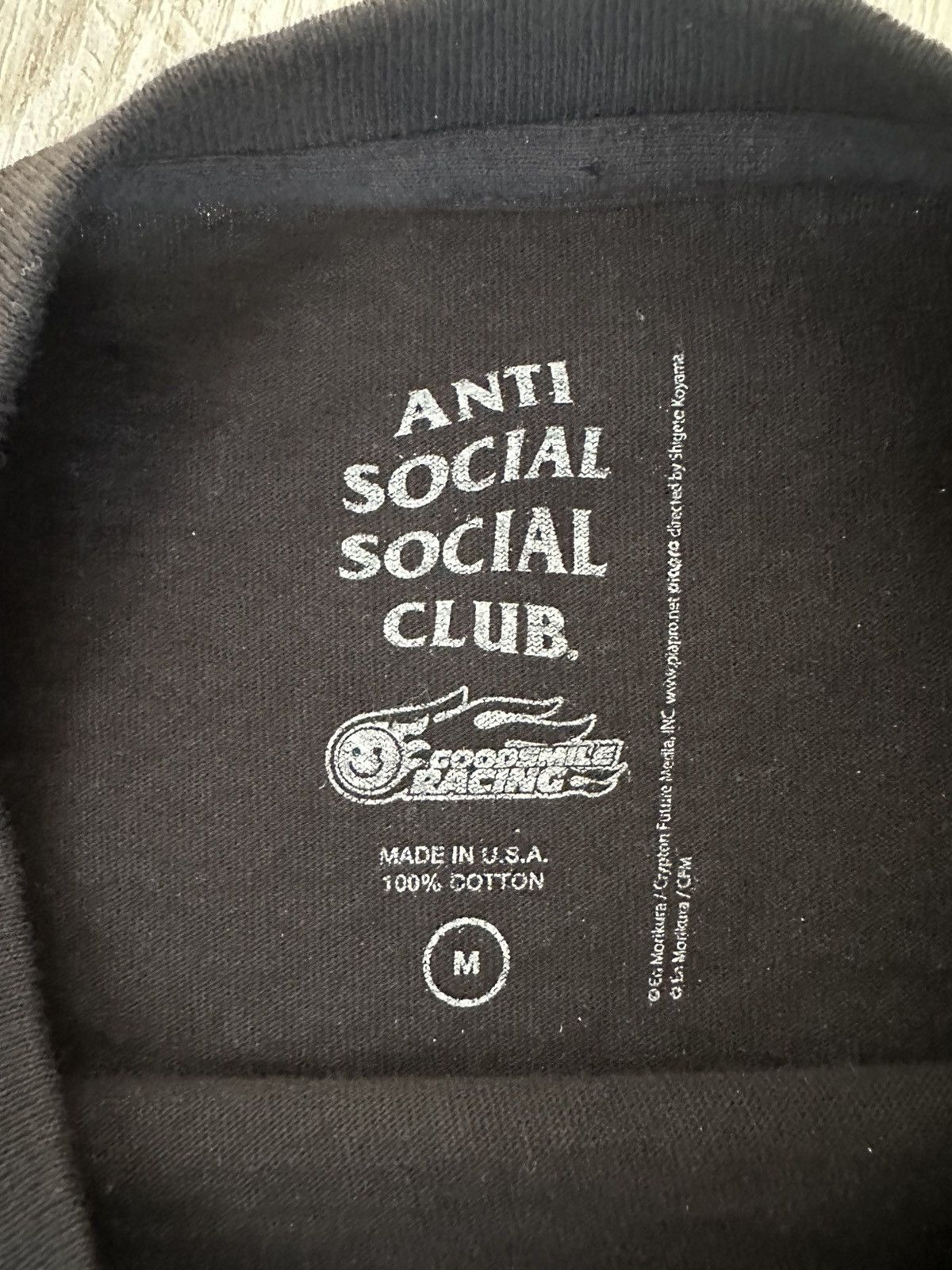 Anti Social Social Club Assc Goodsmile Racing Tee Size US M / EU 48-50 / 2 - 3 Thumbnail