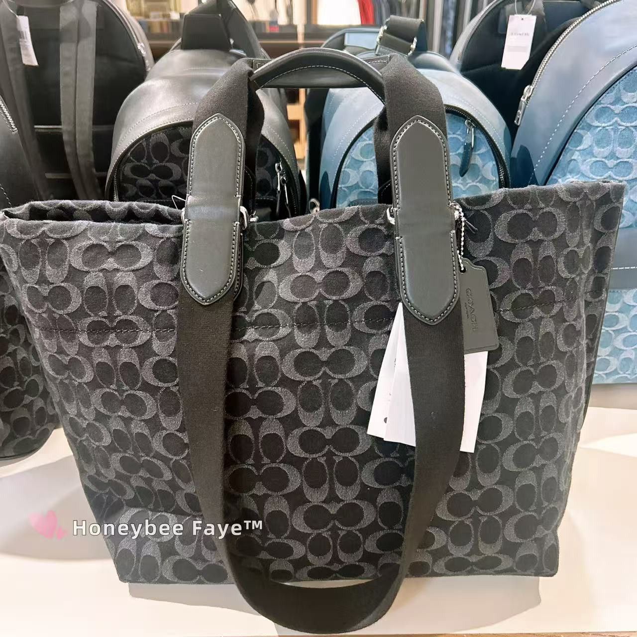 Coach Small Tour Tote Bag In Signature Denim CDC48 Size ONE SIZE - 3 Thumbnail