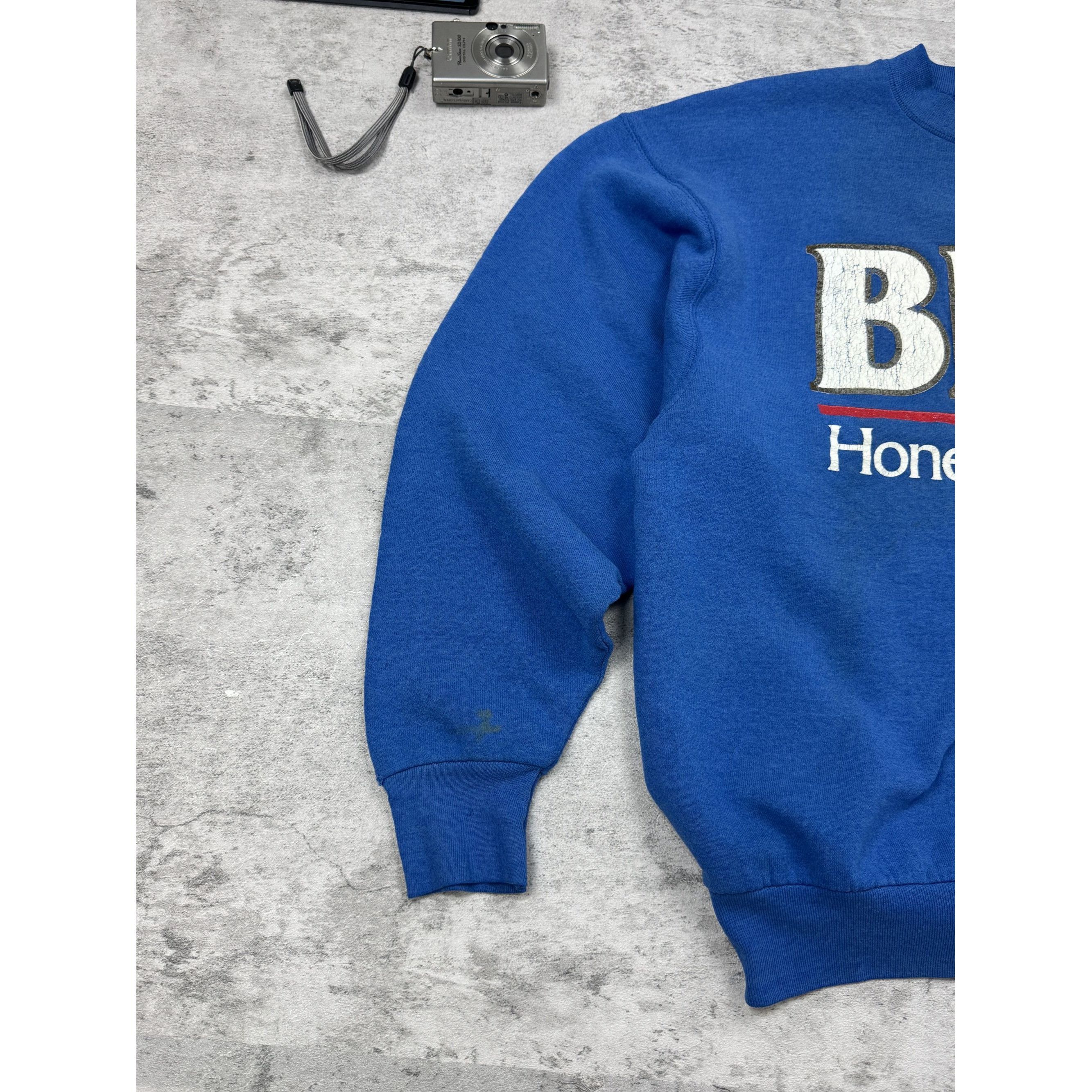 Other Vintage Labatt Blue Rework Denim Crewneck Size US XL / EU 56 / 4 - 3 Thumbnail