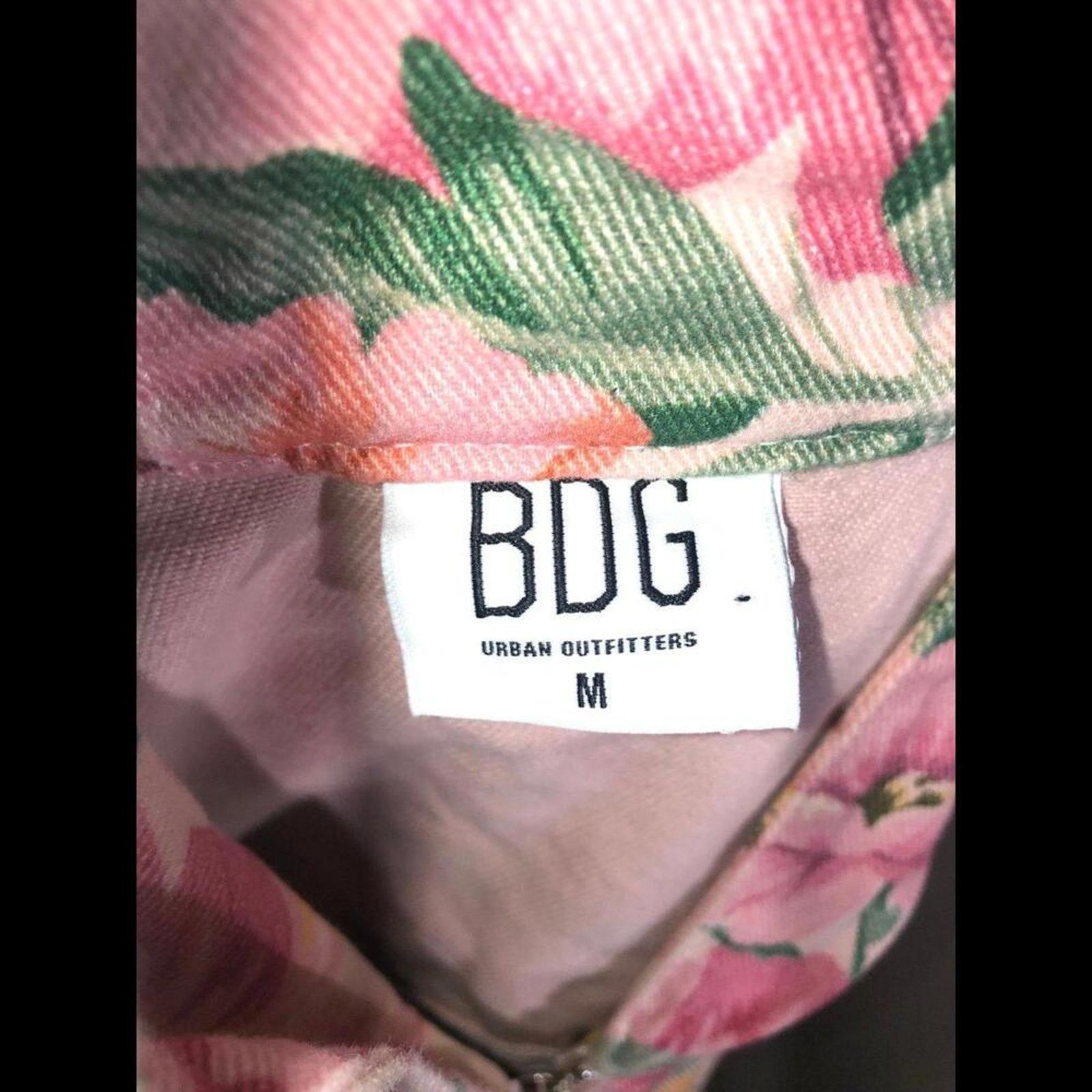 Urban Outfitters Jacket Floral denim hooded zip up jacket BDG Size M / US 6-8 / IT 42-44 - 6 Thumbnail