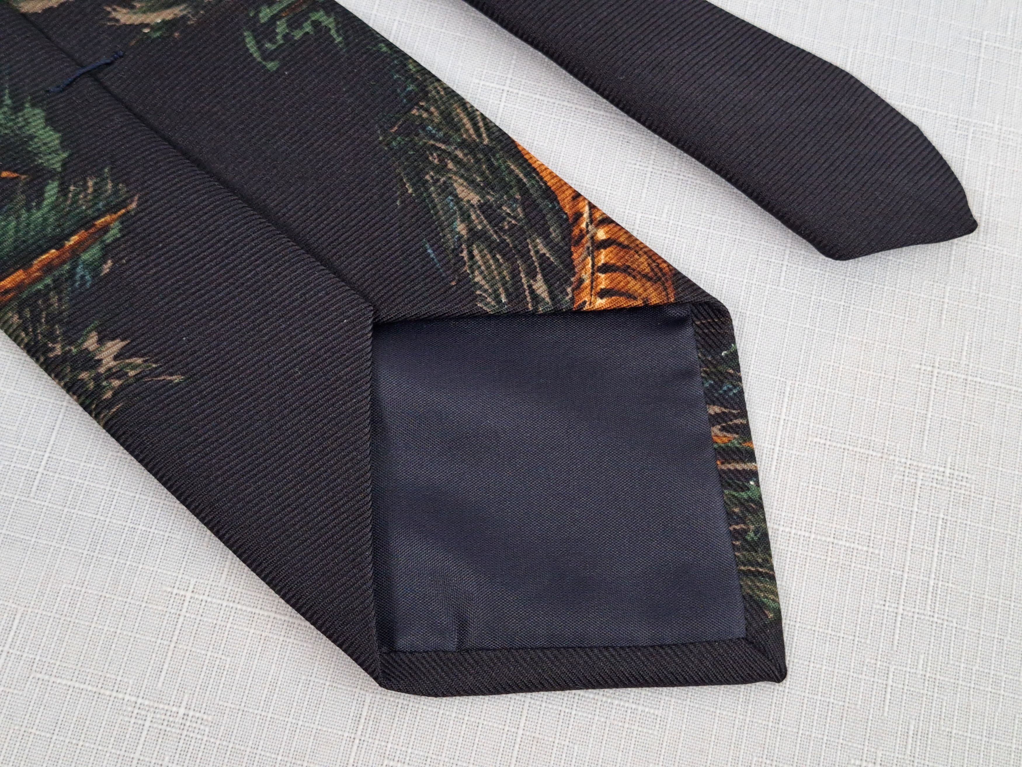 Polo Ralph Lauren Polo by Ralph Lauren rare pheasant print silk handmade tie. Size ONE SIZE - 6 Thumbnail
