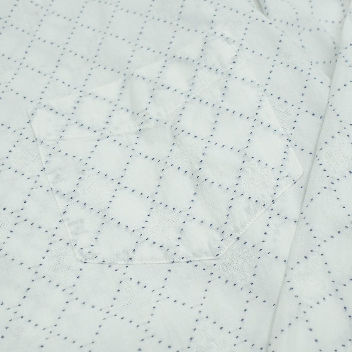 Takeo Kikuchi *NoTariff Takeo Kikuchi Stitch Pattern LS Shirt Size US L / EU 52-54 / 3 - 6 Thumbnail