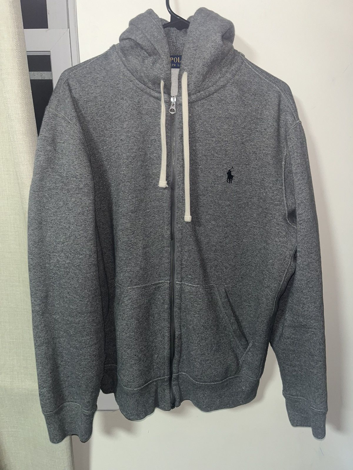 image of Polo Ralph Lauren Men’S Grey Polo Hoodie L, Men's (Size Large)