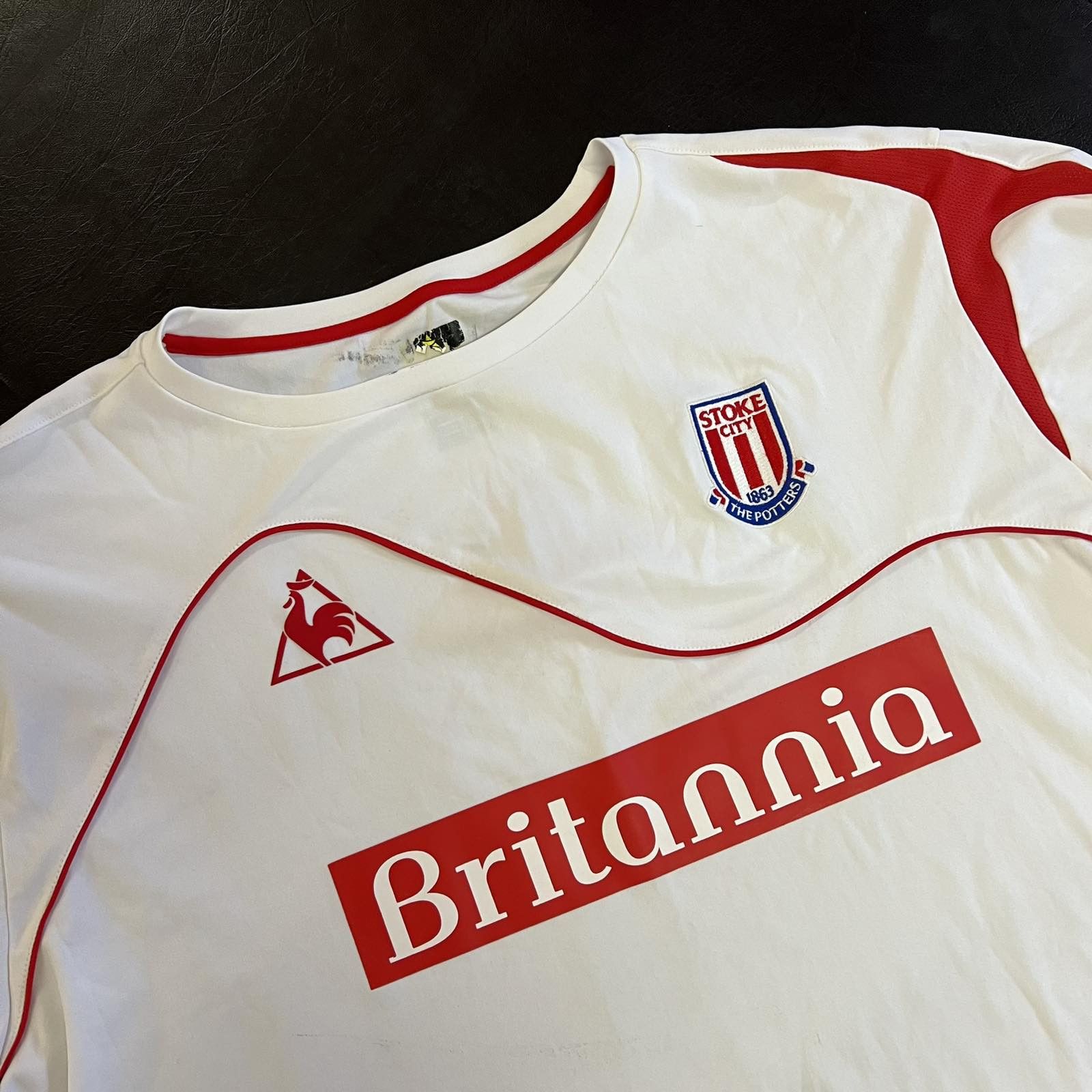 Le Coq Sportif × Vintage VERY RARE LE COQ SPORTIF FC STOKE CITY SOCCER JERSEY Y2K 90s Size US XXL / EU 58 / 5 - 3 Thumbnail
