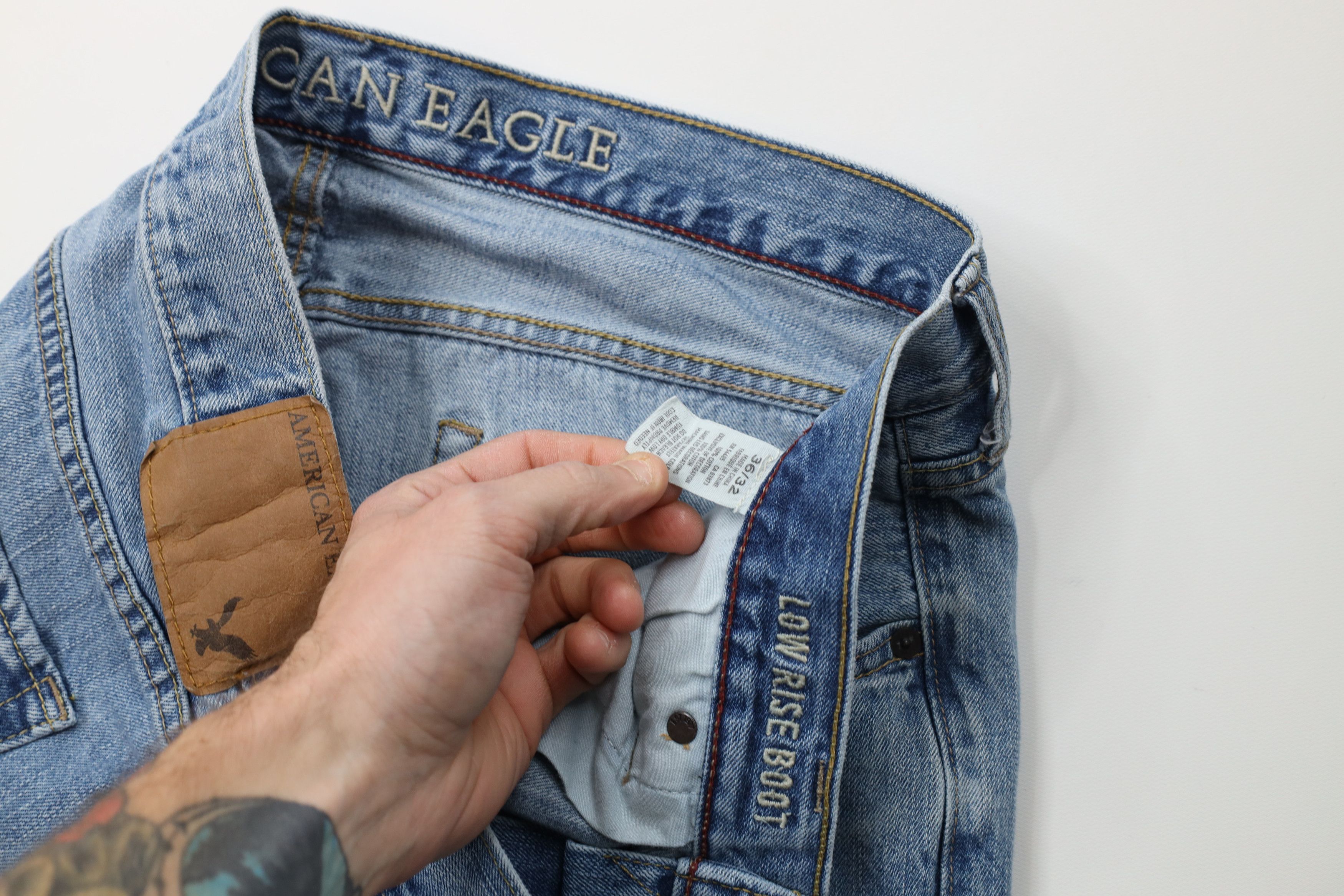 American Eagle Outfitters Vintage Y2K American Eagle Outfitters Wide Leg Denim Jeans Size US 36 / EU 52 - 9 Thumbnail