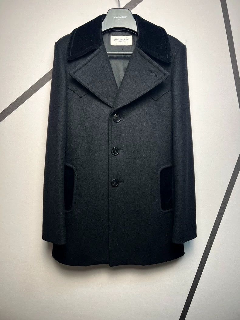 Yves Saint Laurent Saint laurent 16 Fall/Winter Black Chain Velvet Patchwork L Size US S / EU 44-46 / 1 - 1 Thumbnail