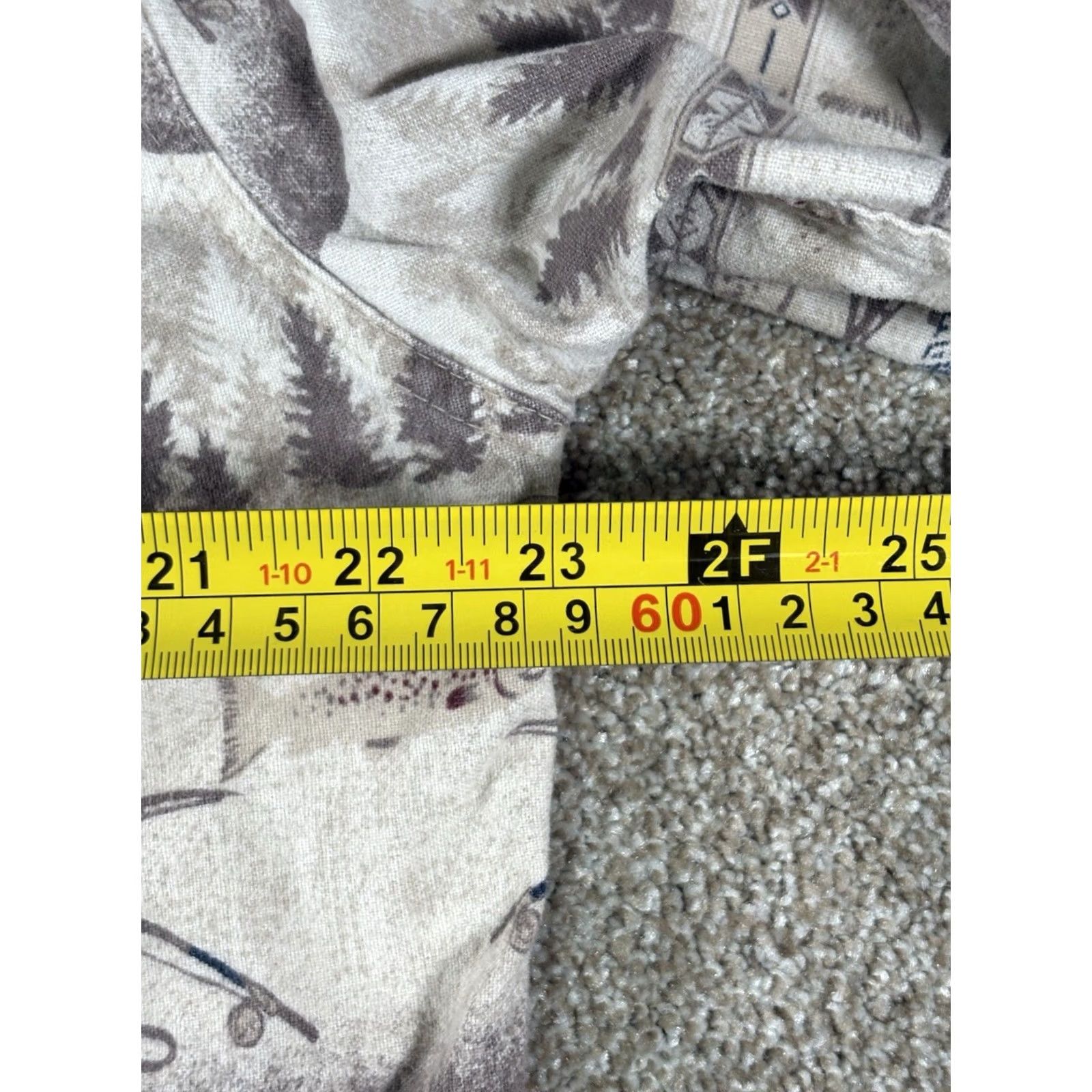 Vintage Woolrich Flannel Shirt Cotton 100% Button-Up Outdoor Theme Men L Beige Heavyweight Long Sleeve Button-Down Collar Size US L / EU 52-54 / 3 - 6 Thumbnail