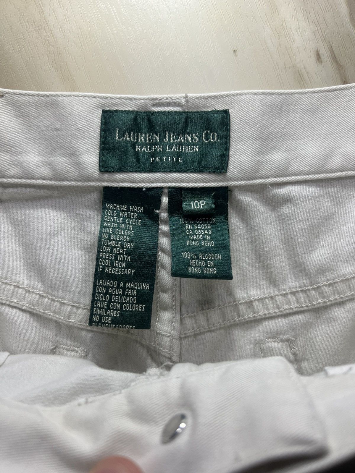 Denim & Supply Ralph Lauren × Polo Ralph Lauren × Ralph Lauren Lauren Jeans Co Ralph Lauren White Capri Pants Petite Sz 10P Size 32" / US 10 / IT 46 - 7 Thumbnail