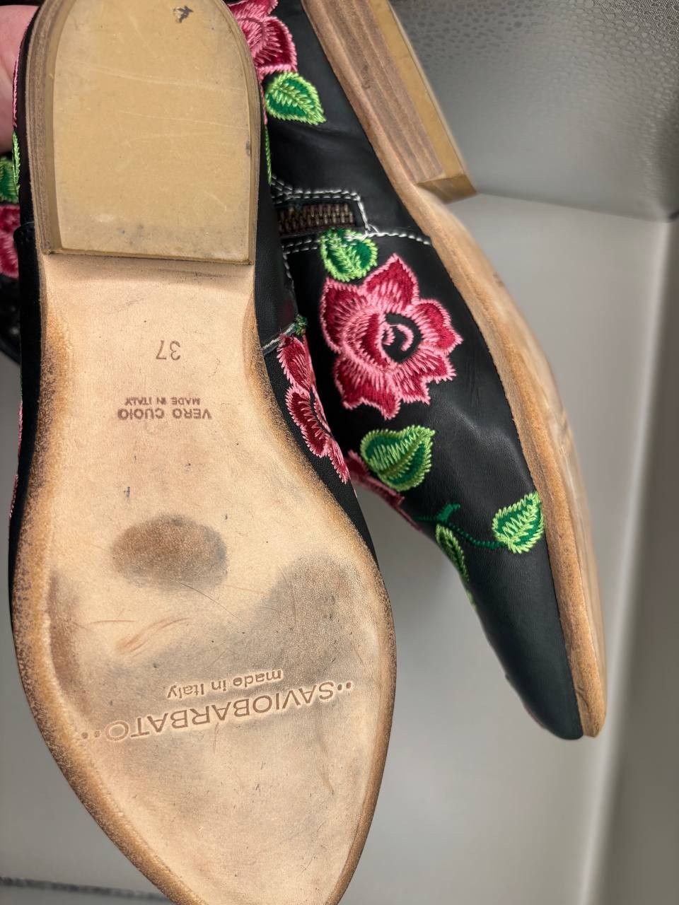 Savio Barbato Savio Barbato Italy Floral Western Ankle Boots Size US 7 / IT 37 - 5 Thumbnail