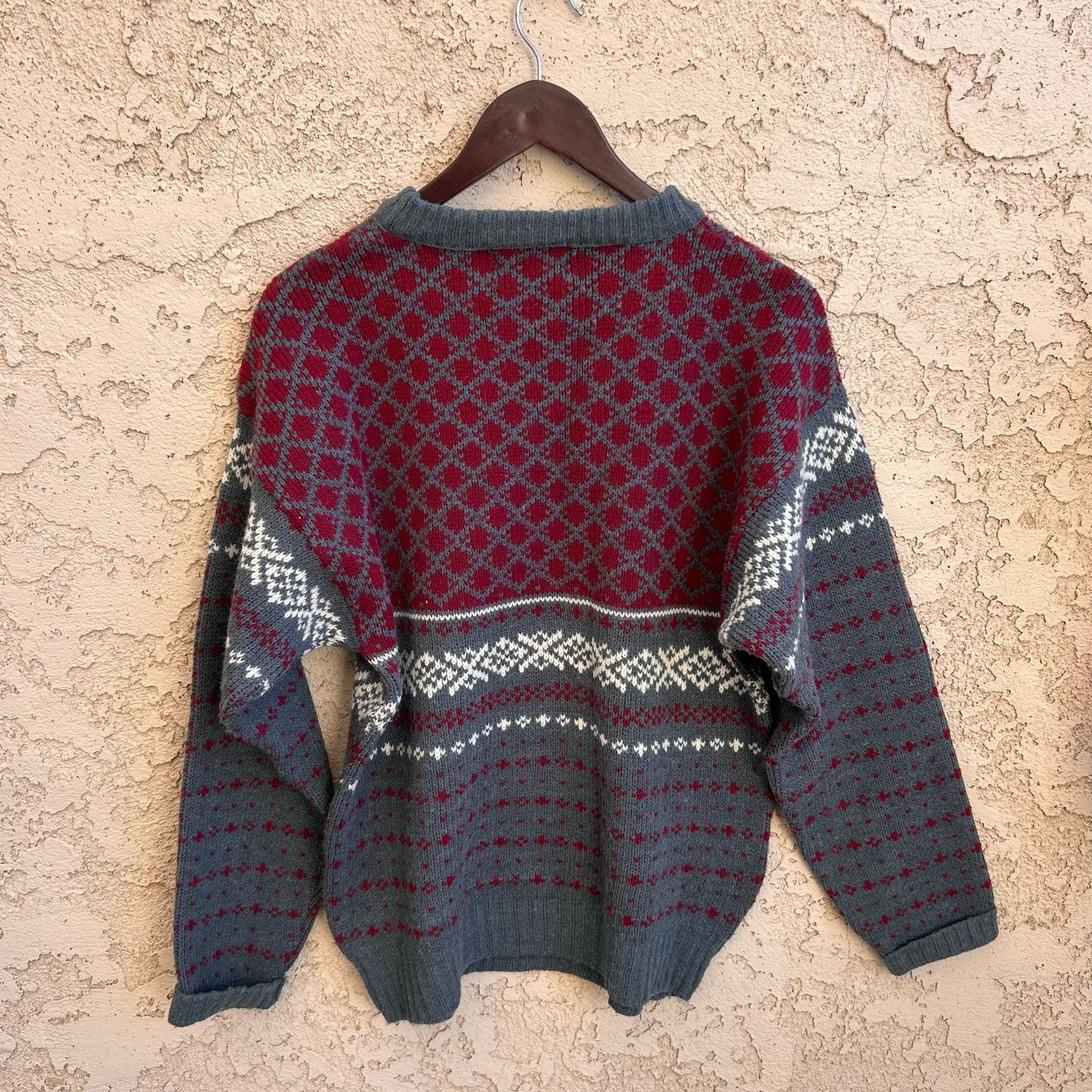 Vintage Vintage Wool Viking Sportswear Grandpa Sweater Size Large Size US L / EU 52-54 / 3 - 2 Thumbnail