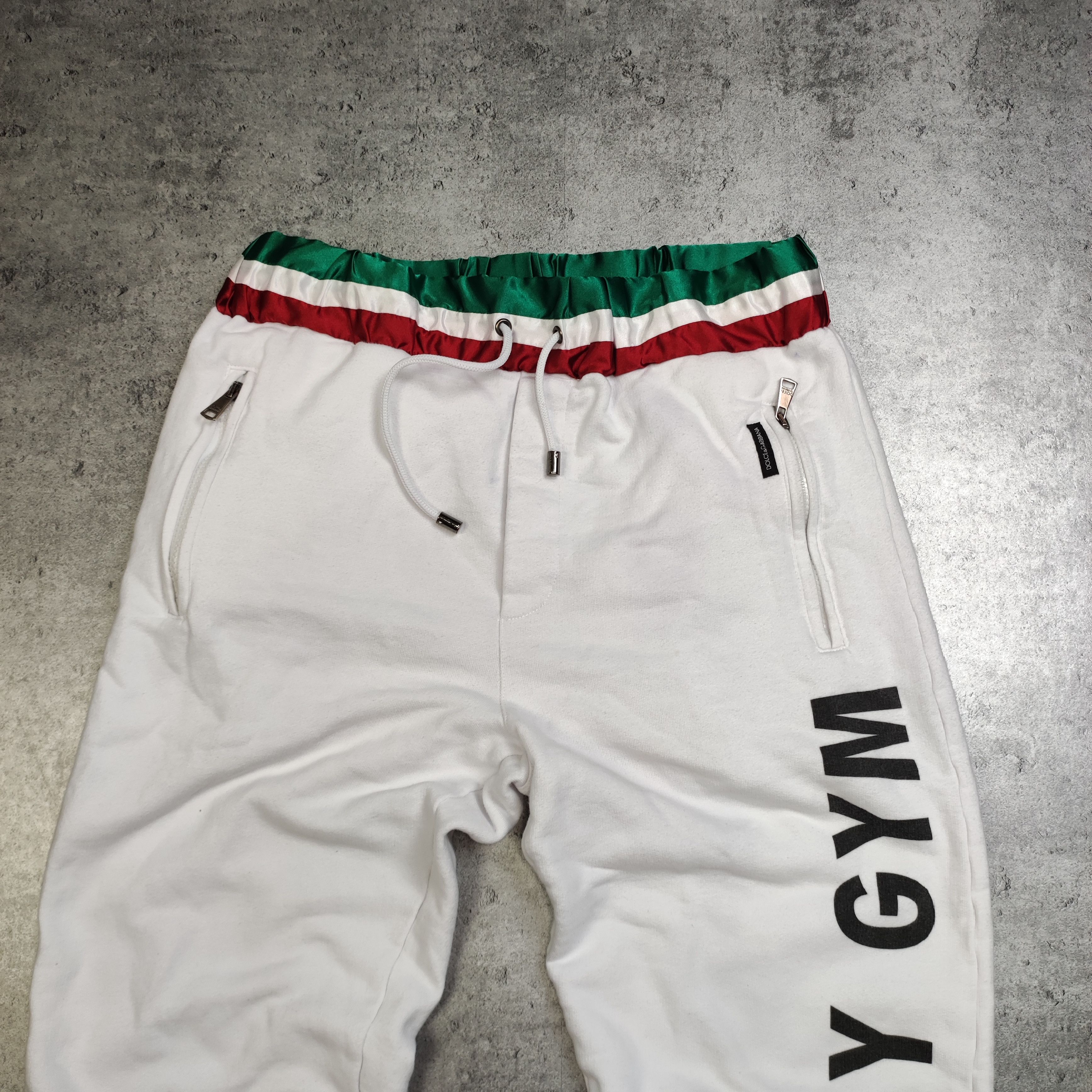 Dolce & Gabbana RARE Dolce & Gabbana White Italy Army Gym Jogger Sweatpants Size US 32 / EU 48 - 3 Thumbnail