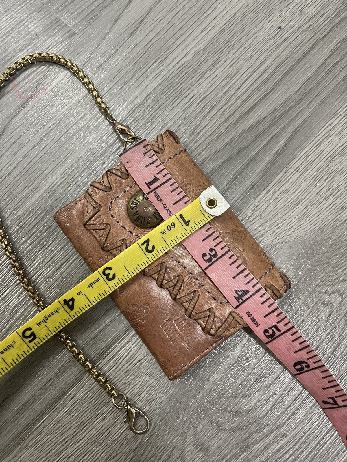 Anna Sui × Genuine Leather × Vintage Leather Anna Sui Multi Slot Card Holder mini bag Size ONE SIZE - 9 Thumbnail