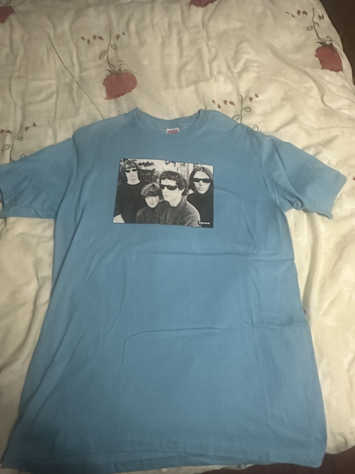 Supreme × Velvet Underground Tee ブルー L Supreme × Velvet Underground Tee ブルー L ファッション