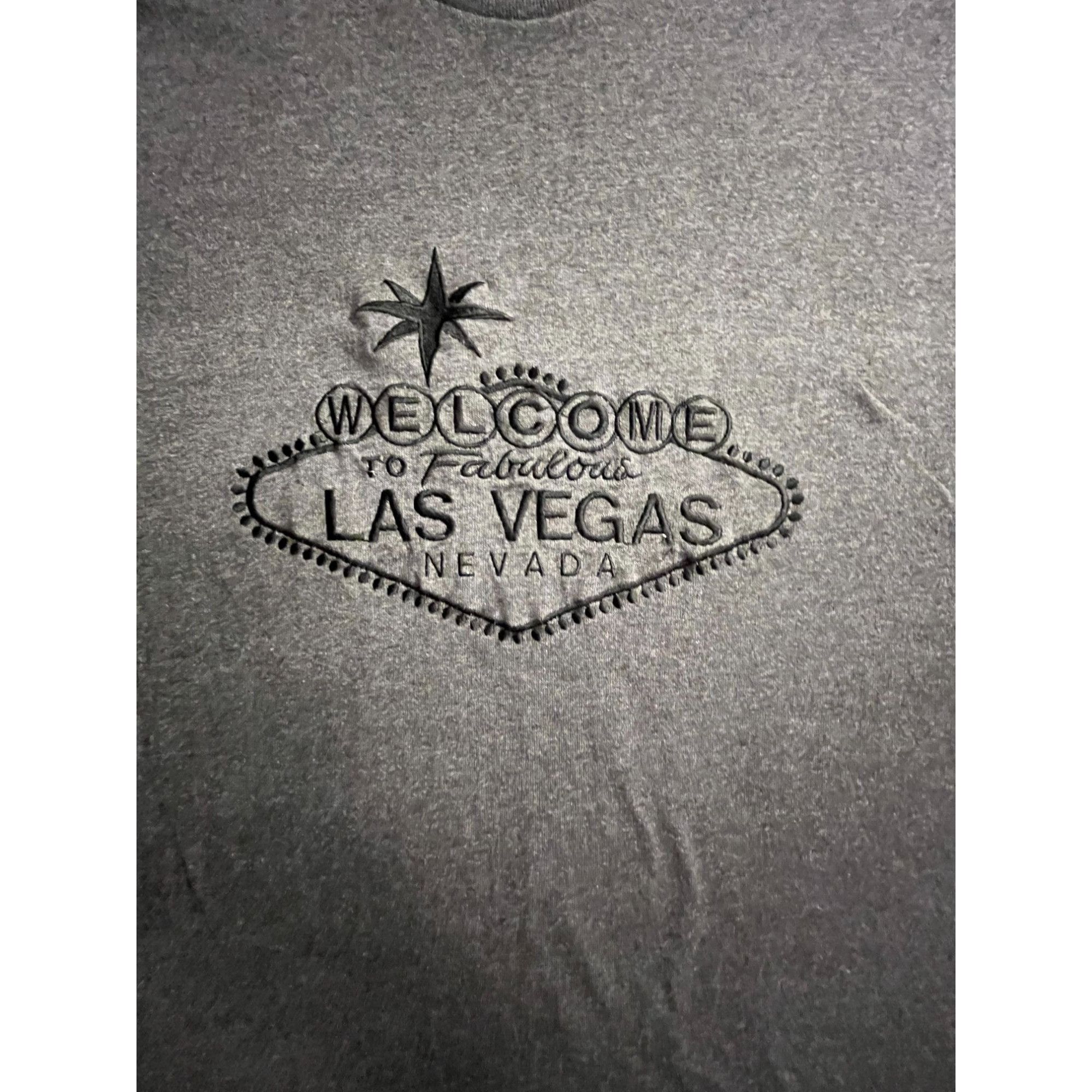 Gildan vintage las vegas t shirt size 2XL short sleeve crew neck gr Size US XXL / EU 58 / 5 - 2 Thumbnail