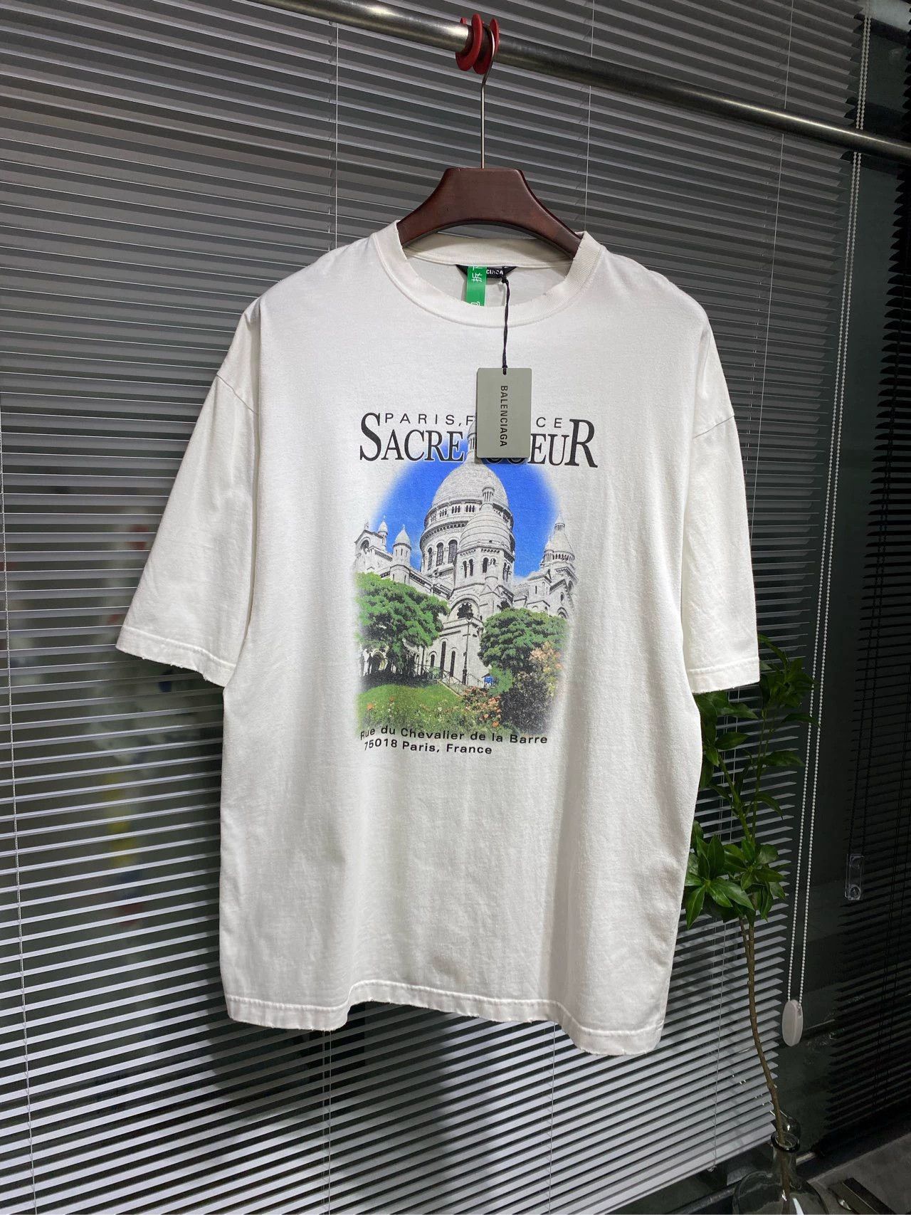 Balenciaga Balenciaga Letter Architecture Printed Round Neck Short Sleeve Size US XXS / EU 40 - 1 Thumbnail