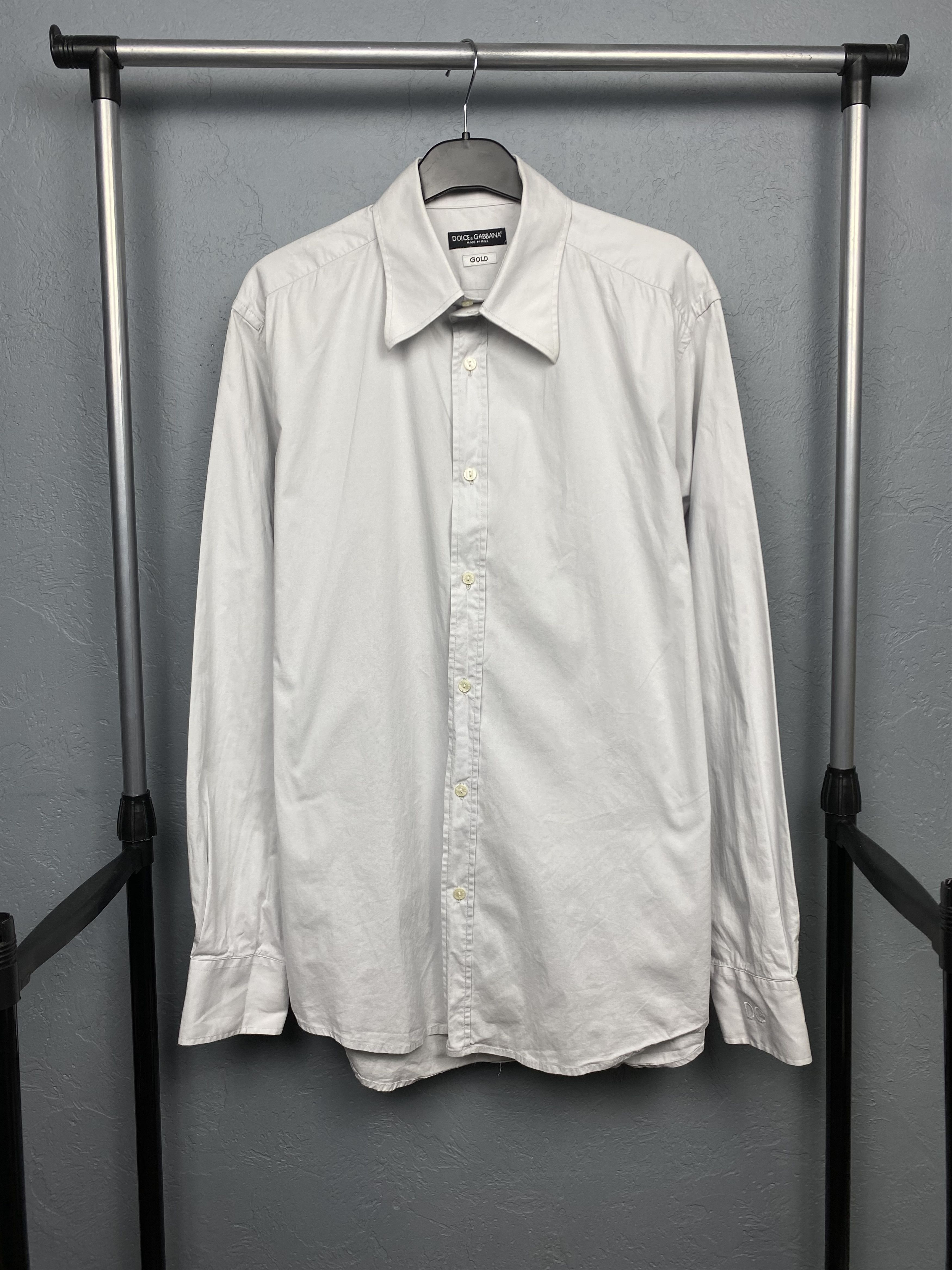 Dolce & Gabbana Dolce & Gabbana Vintage Mens Long Sleeve Shirt Size US L / EU 52-54 / 3 - 1 Thumbnail