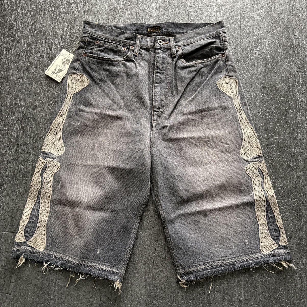 Kapital ✅Kapital bone denim shorts stk 32inch Size US 32 / EU 48 - 1 Thumbnail
