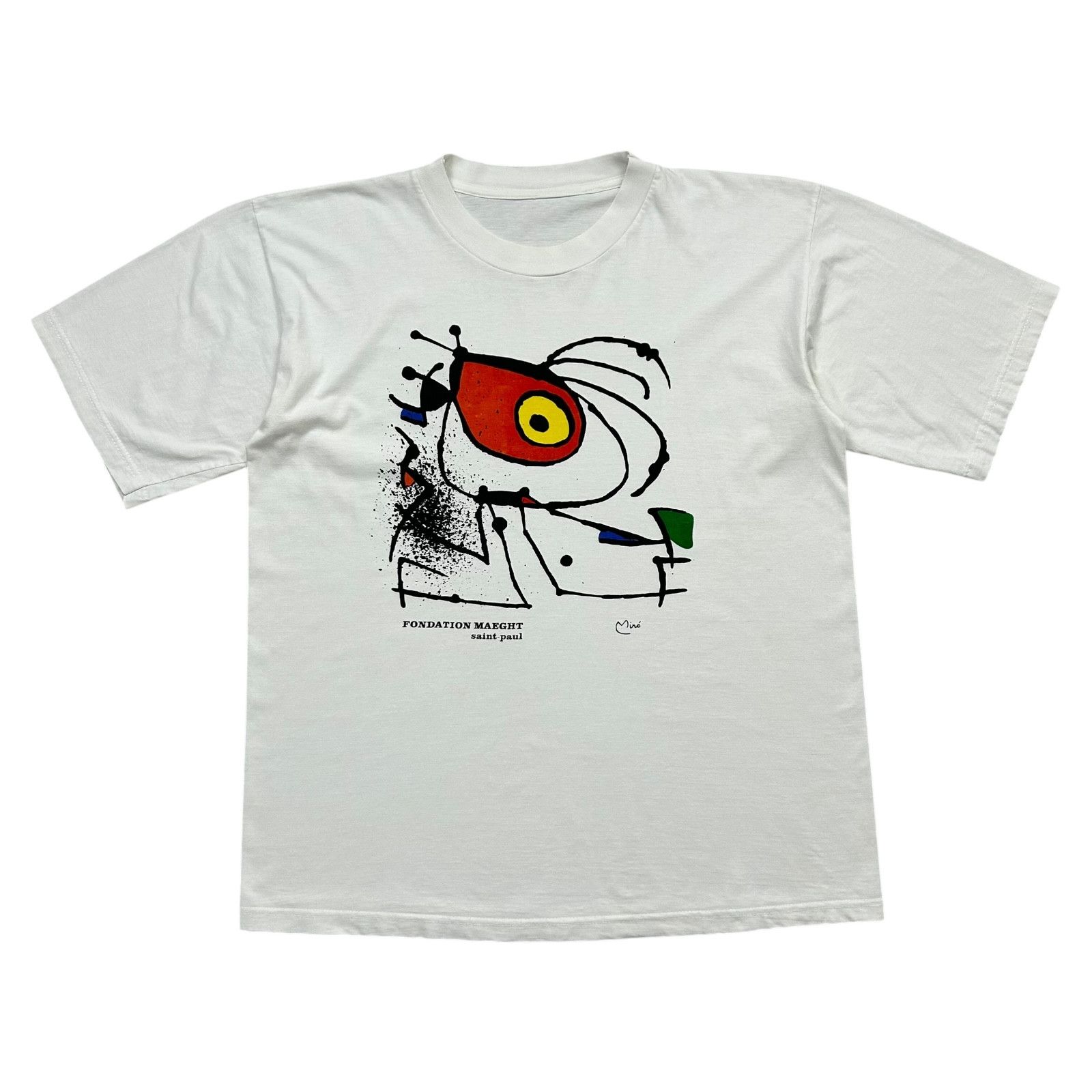 90s JOAN MIRO FONDATION MAEGHT SAINT PAUL ART T-SHIRT SIZE L