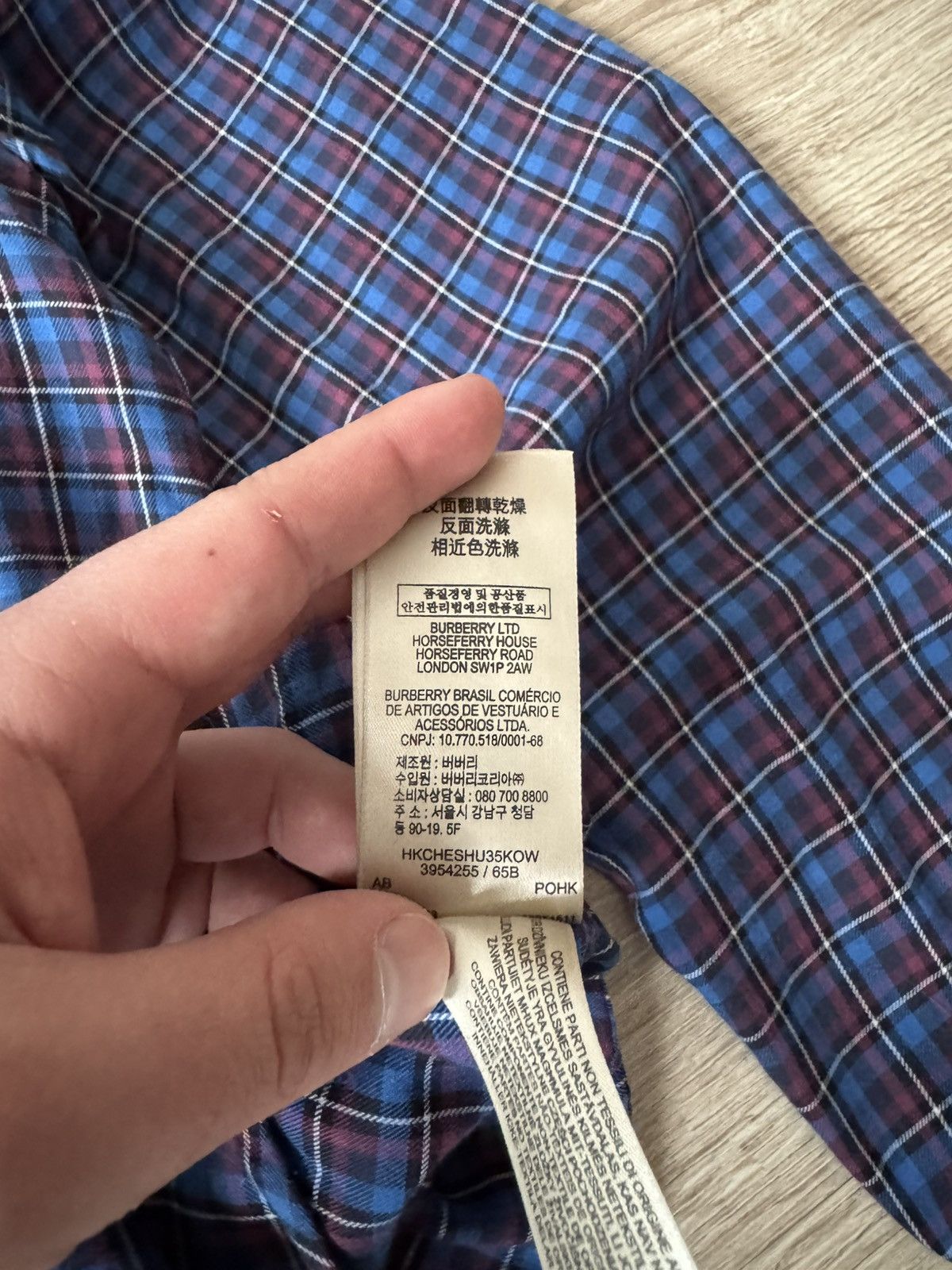 Burberry Burberry Brit Check Button Up Shirt Size US M / EU 48-50 / 2 - 9 Thumbnail