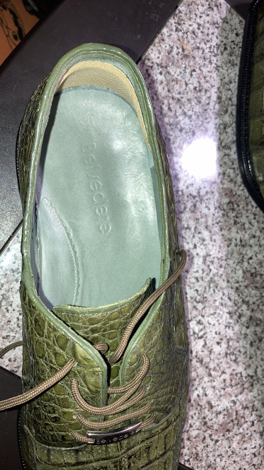 Belvedere crocodile hornback shoes Size US 11 / EU 44 - 3 Thumbnail