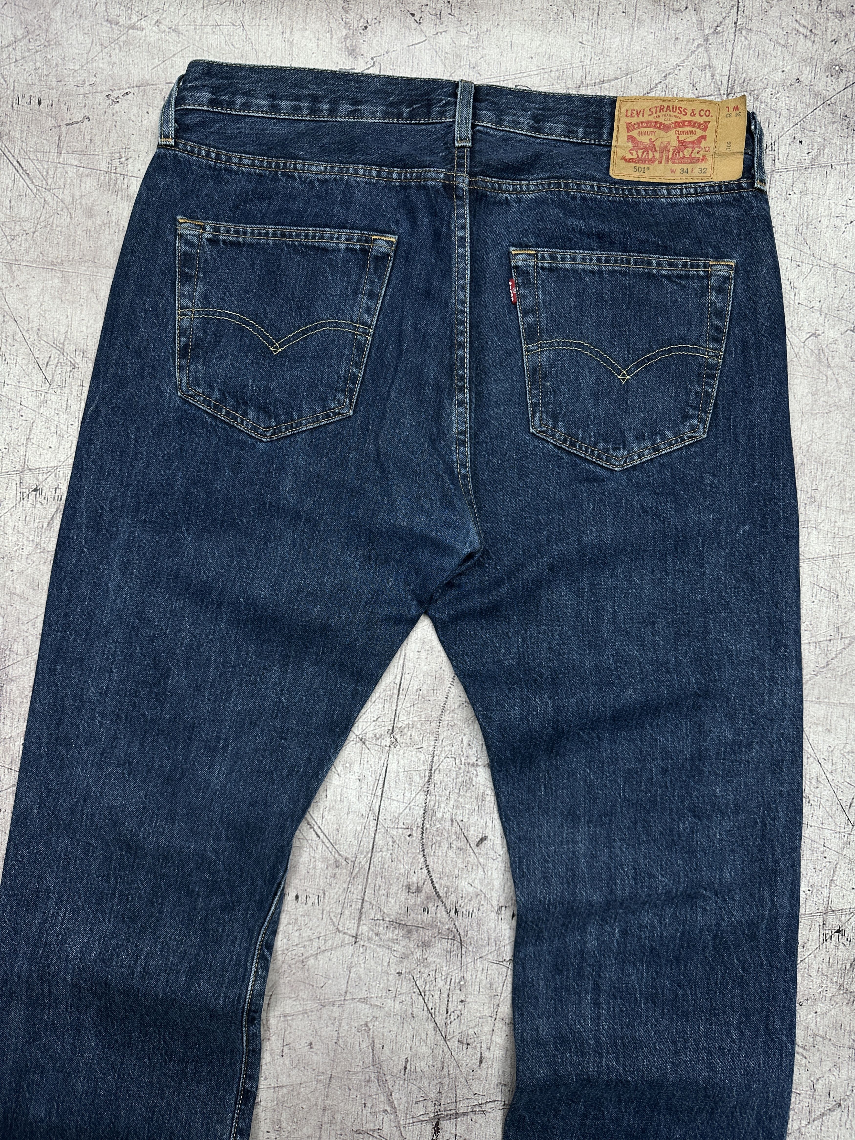 Levi's Levi's 501 Mens Denim Pants Jeans Size 34 x 32 Size US 34 / EU 50 - 2 Thumbnail