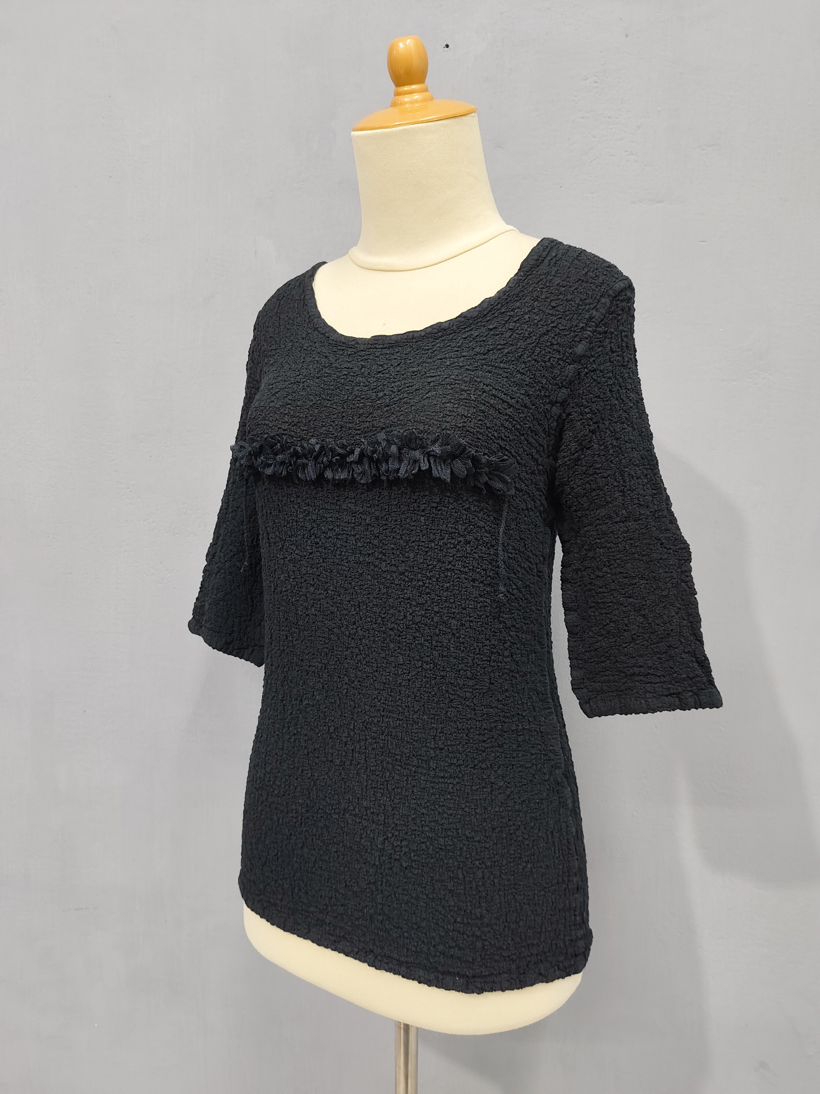 Issey Miyake Issey Miyake ME- Gothic Glam Rock Wrinkle Pleated Blouses Size M / US 6-8 / IT 42-44 - 3 Thumbnail