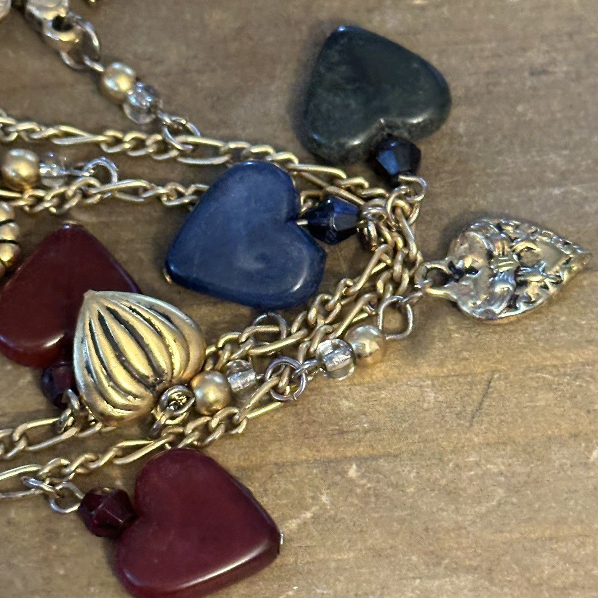 Vintage Vintage long cherubs and hearts charm necklace Size ONE SIZE - 4 Thumbnail
